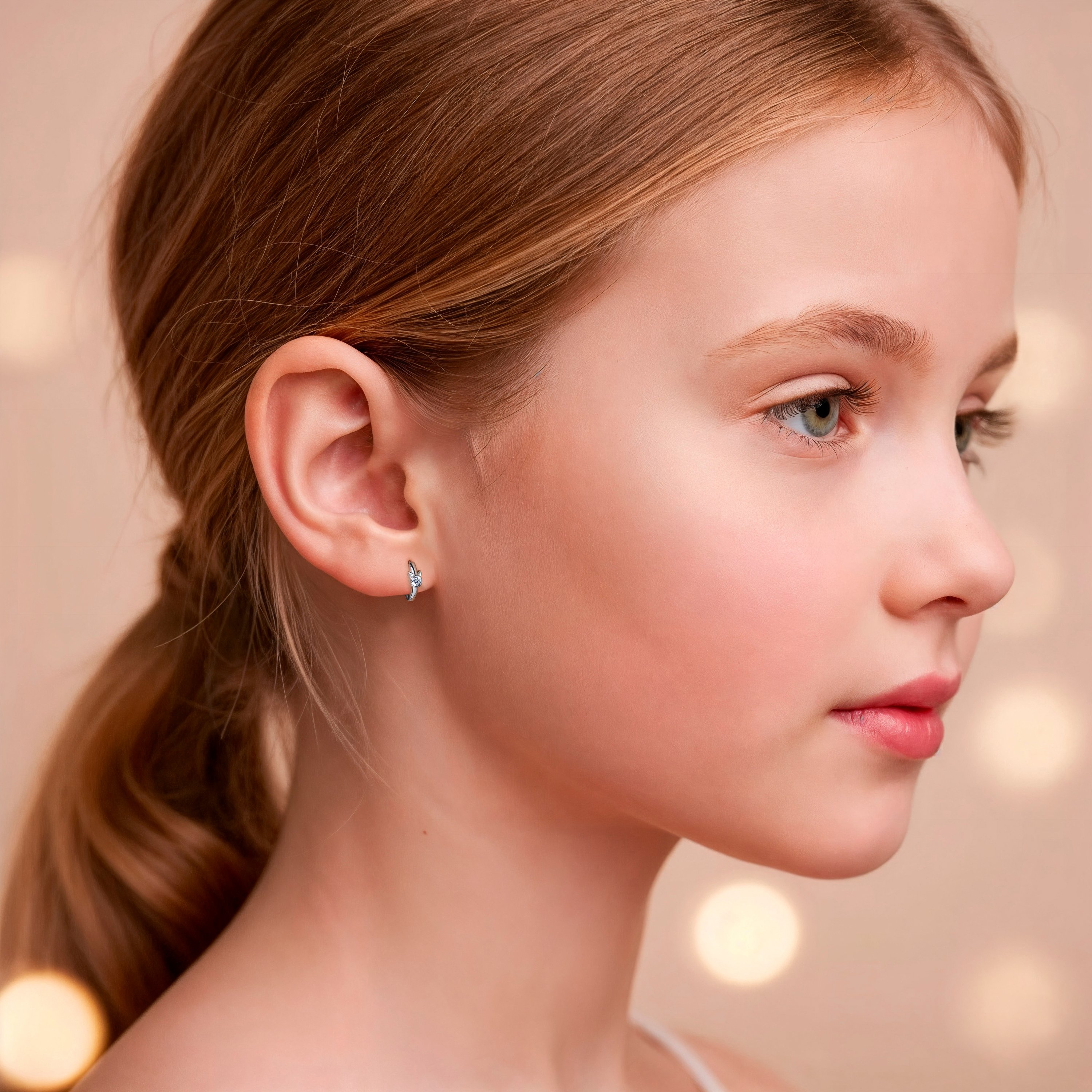 Серебряные серьги с фианитами