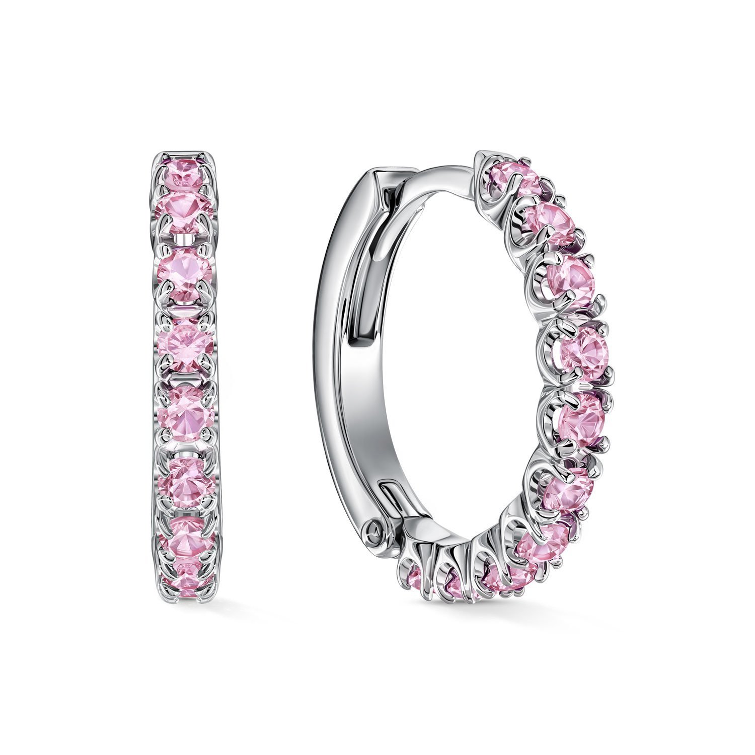 Фото «Серебряные серьги с кристаллами ювелирными»