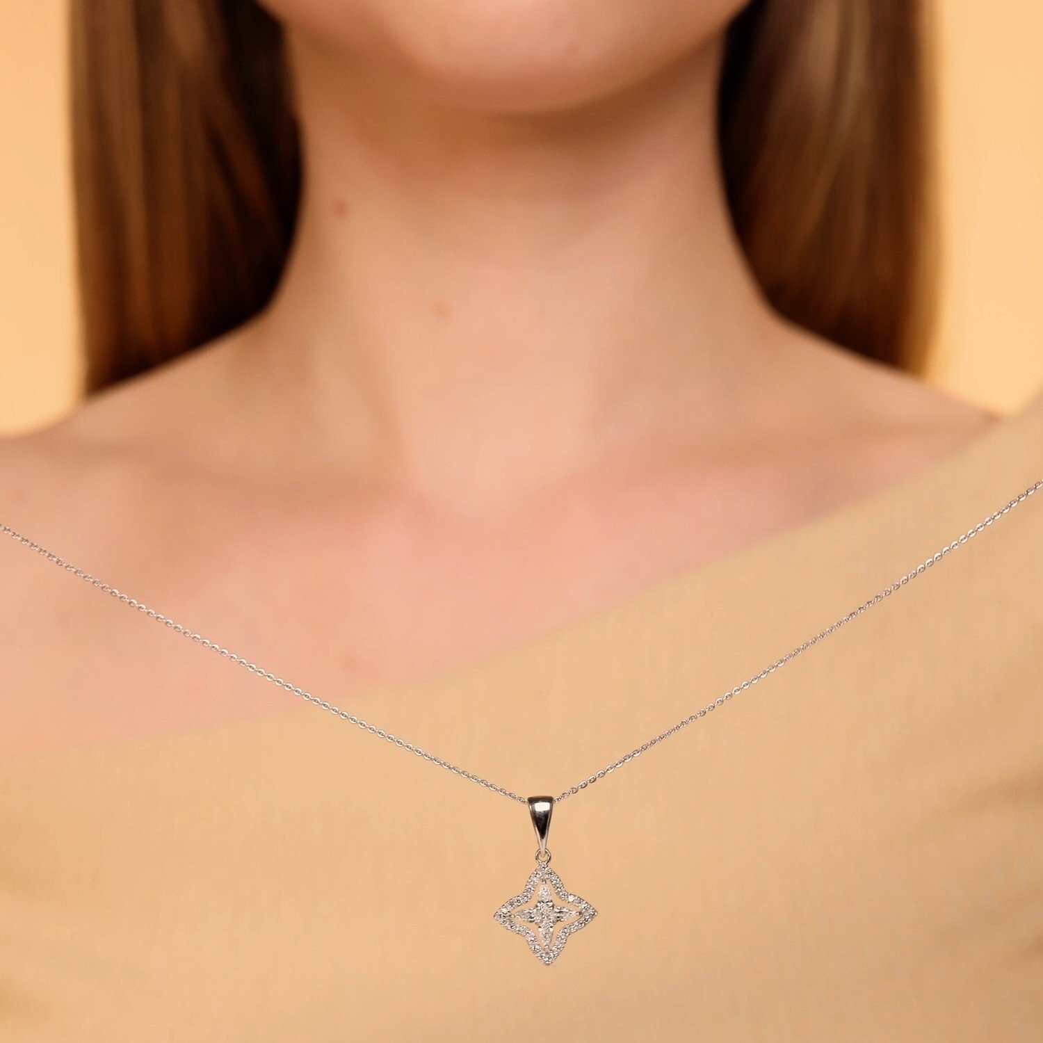 Золотая подвеска SMART DIAMONDS 0,42 карата