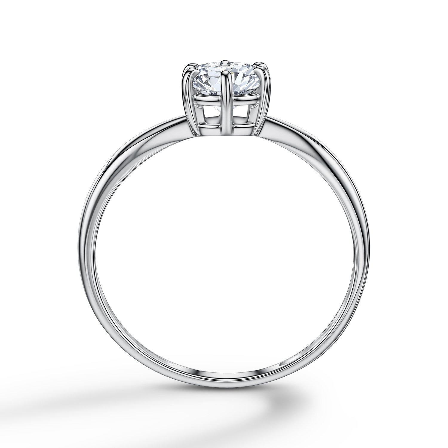 Серебряное кольцо с фианитом