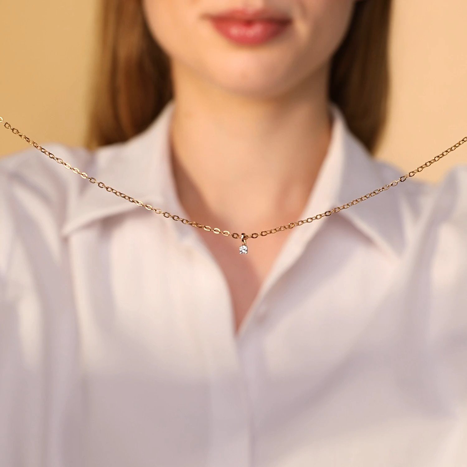 Золотая подвеска SMART DIAMONDS 0,09 карата