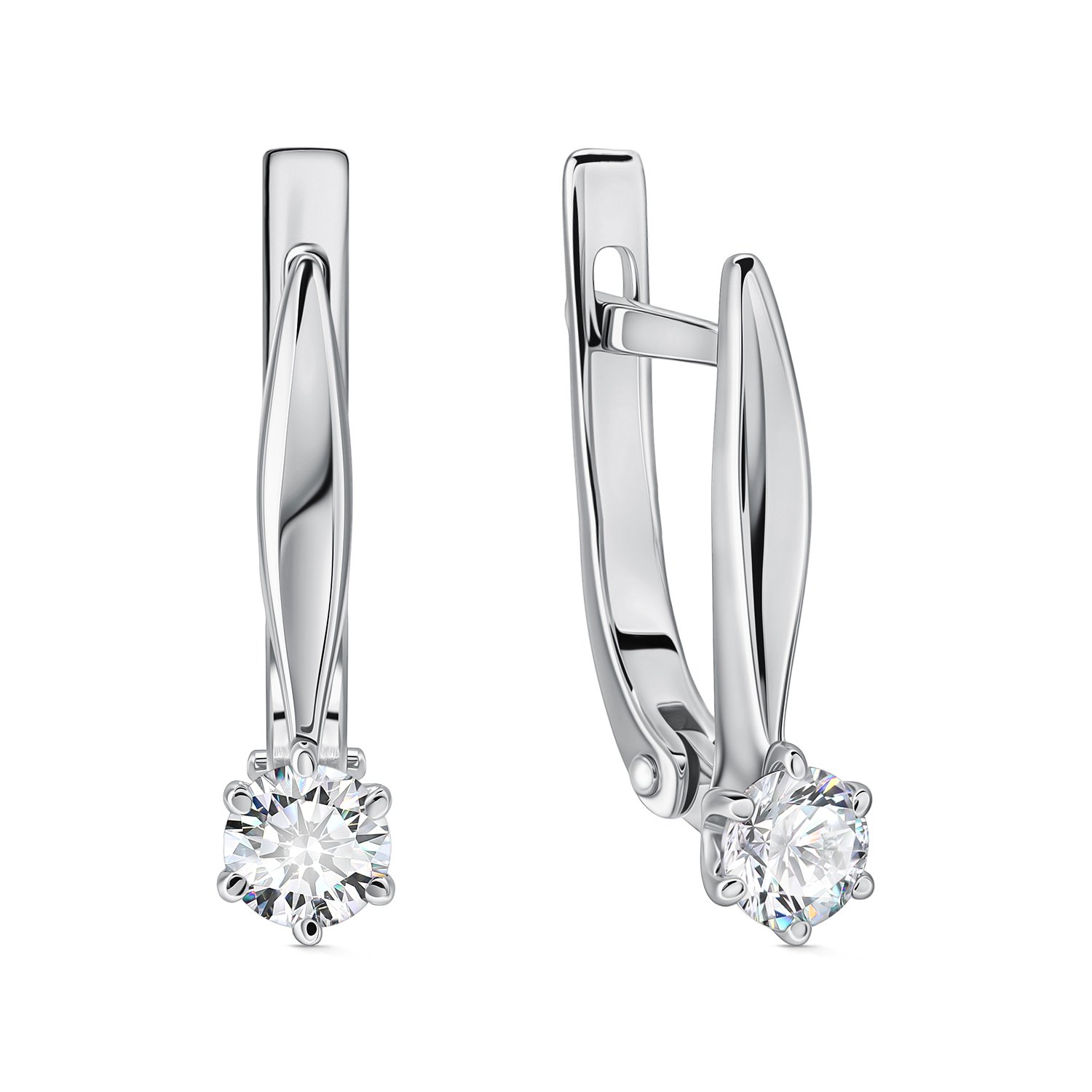 Фото «Золотые серьги с бриллиантами»