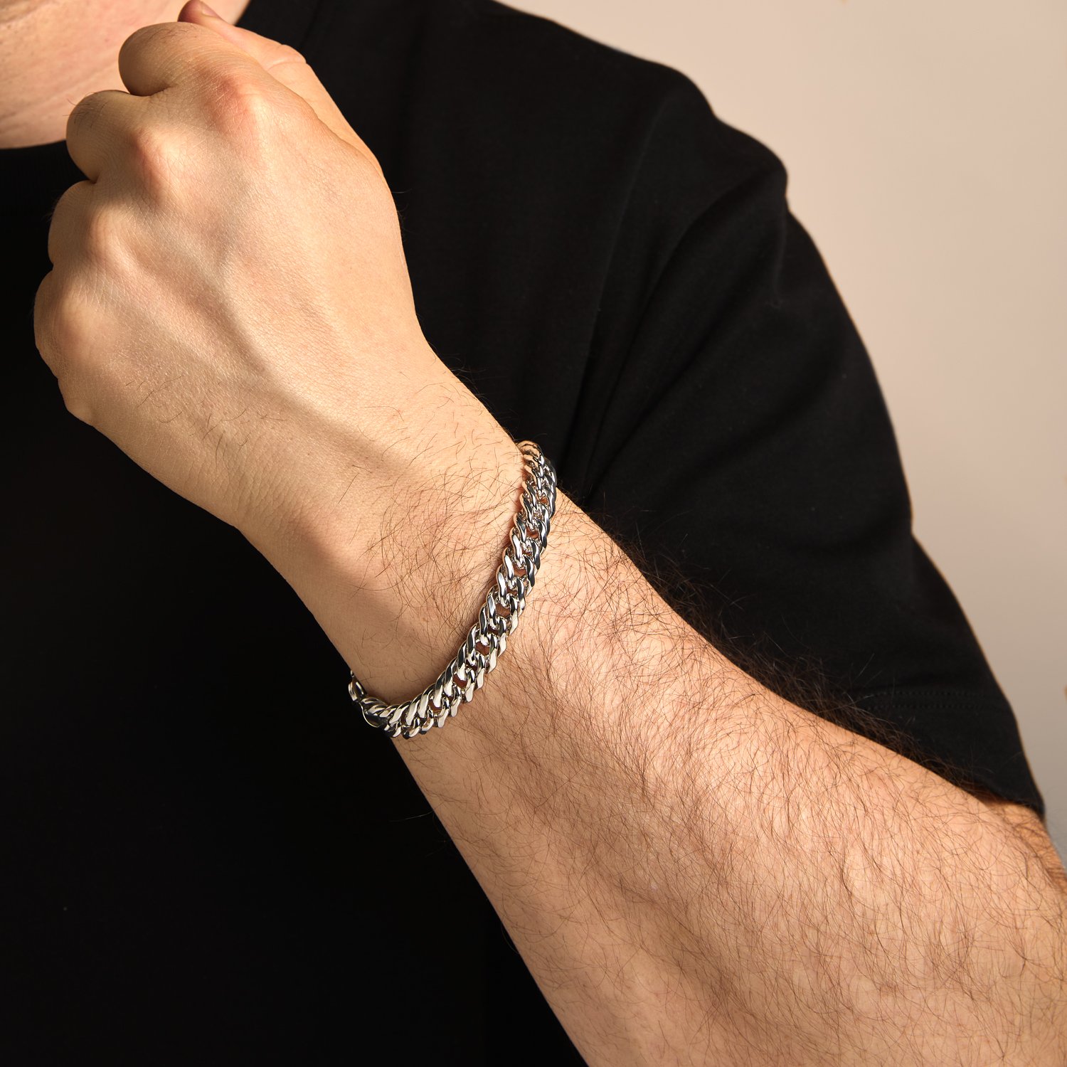 Серебряный браслет полновесный