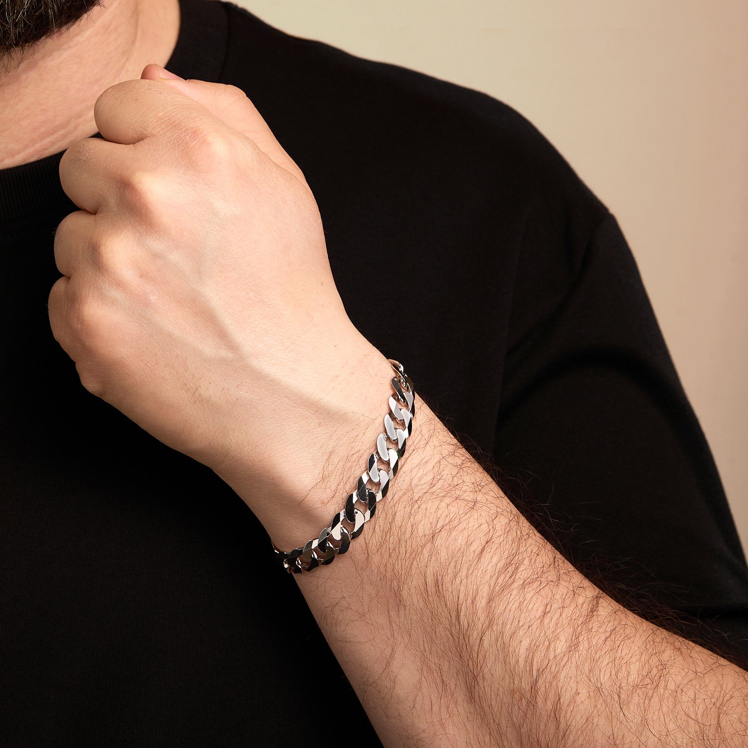 Серебряный браслет полновесный