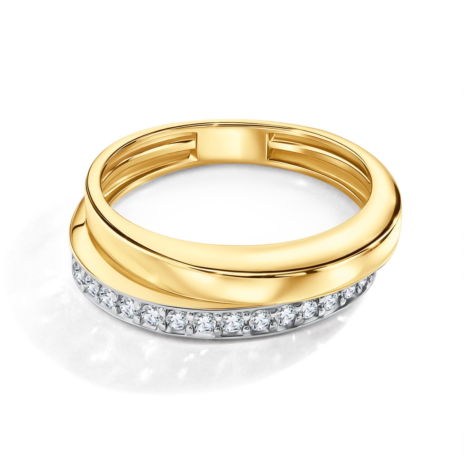 Золотое кольцо с бриллиантами