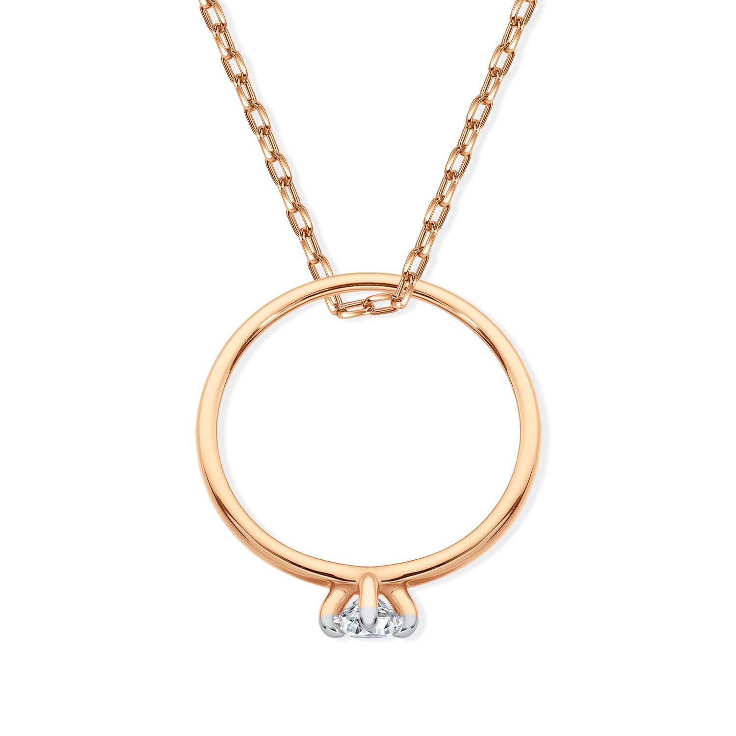 Фото «Золотая подвеска с бриллиантом»