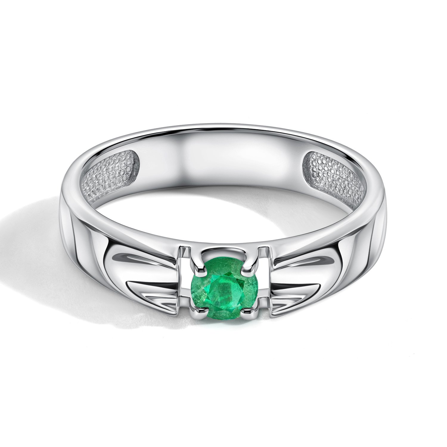 Серебряное кольцо с изумрудом