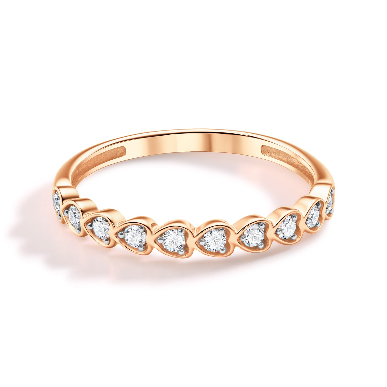 Золотое кольцо с бриллиантами