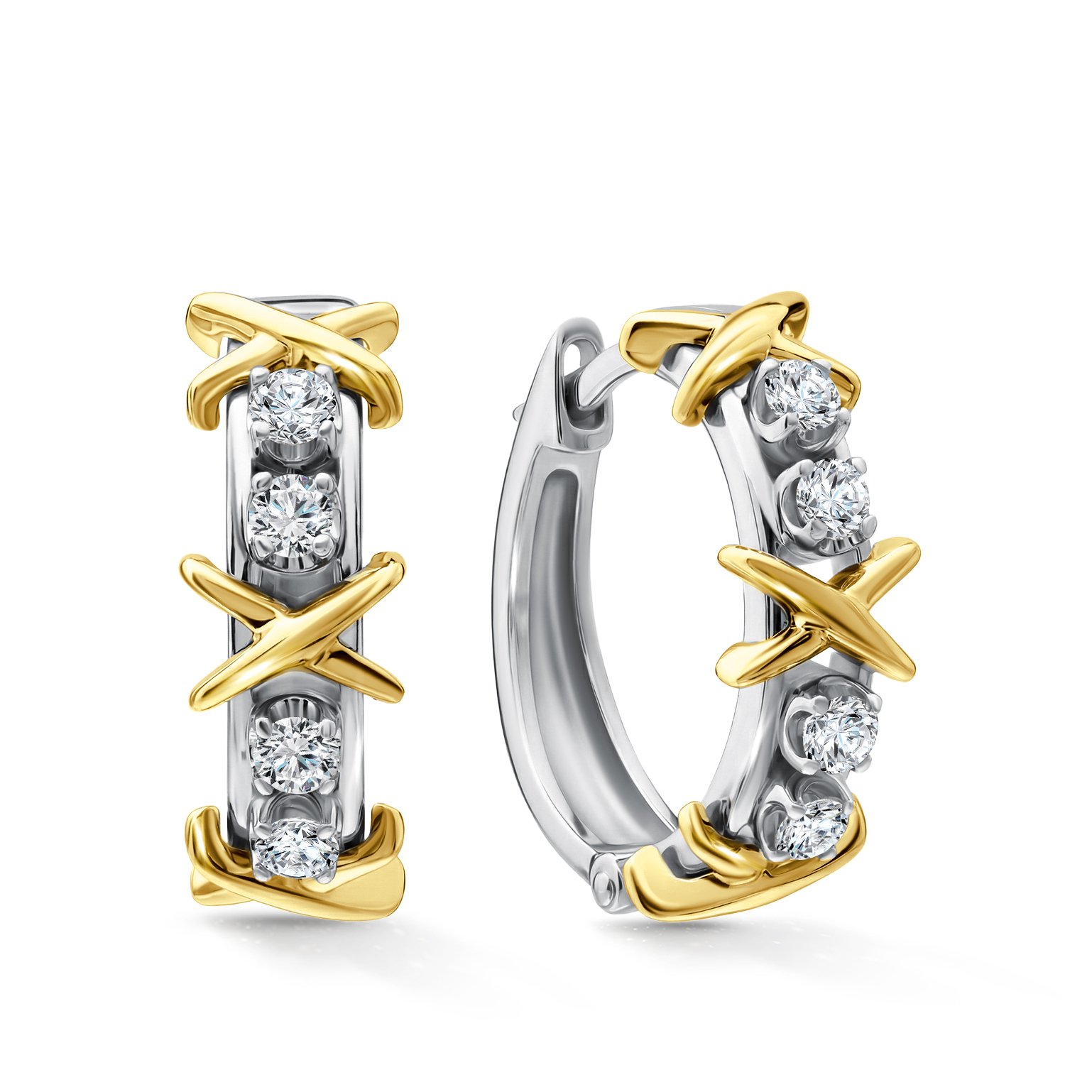 Фото «Золотые серьги с бриллиантами»