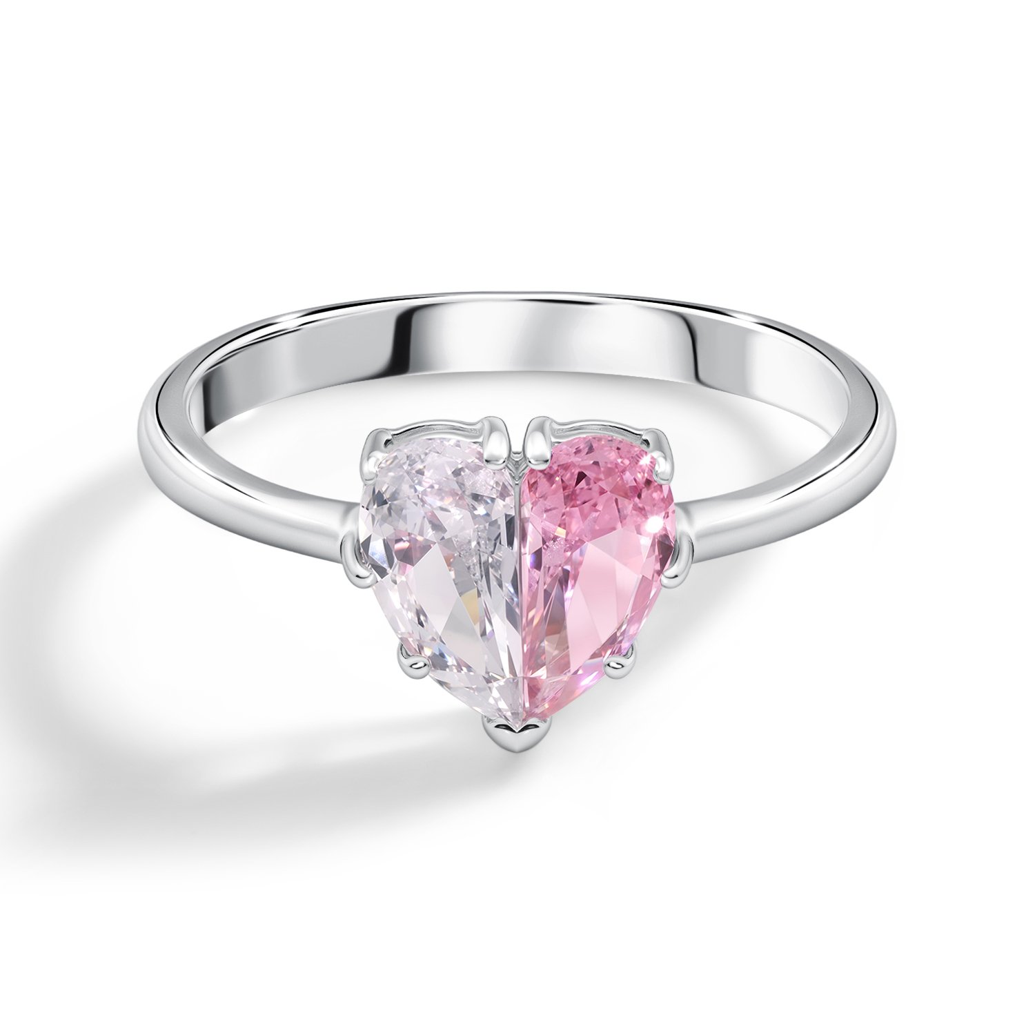 Серебряное кольцо с фианитами