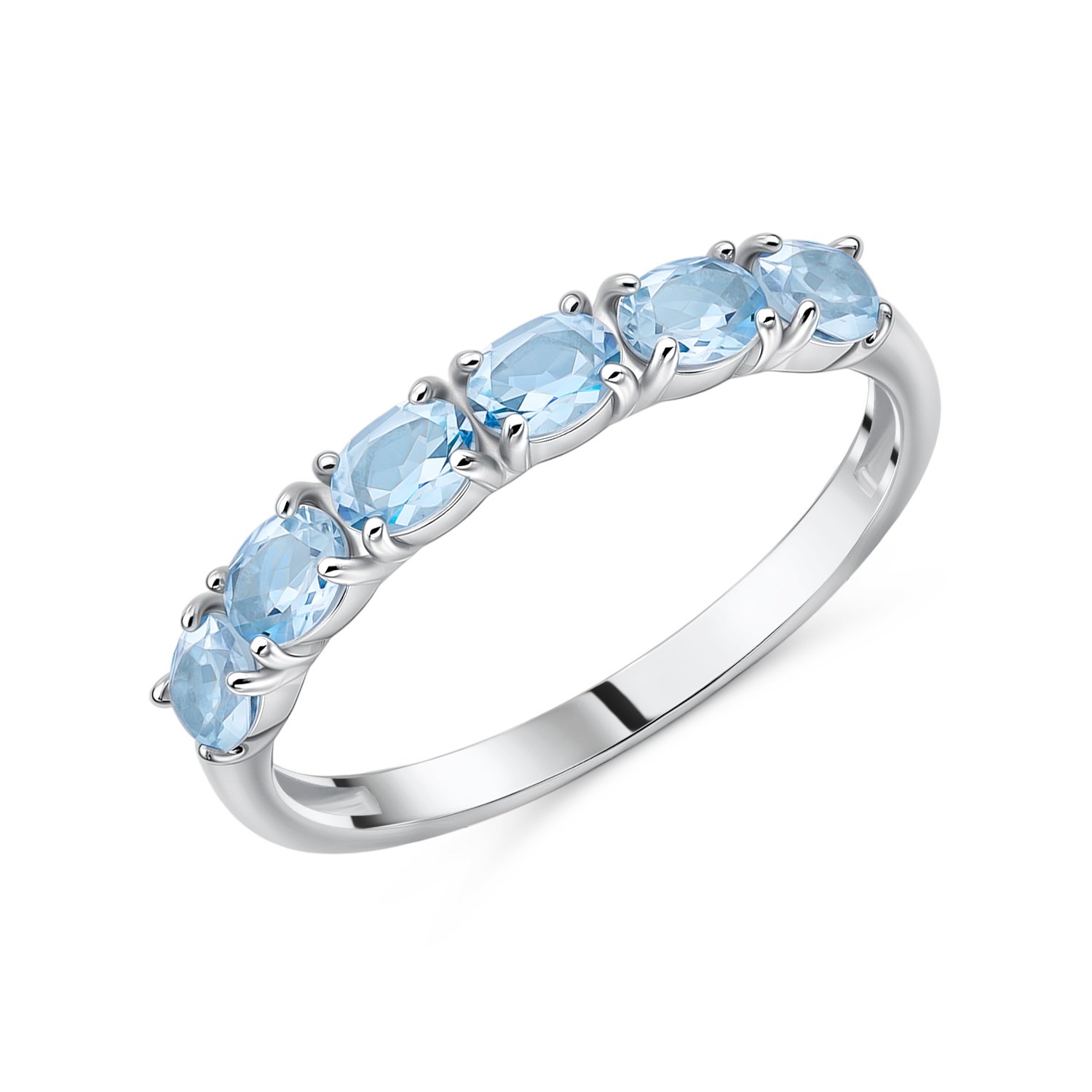 Фото «Серебряное кольцо с топазами Sky»