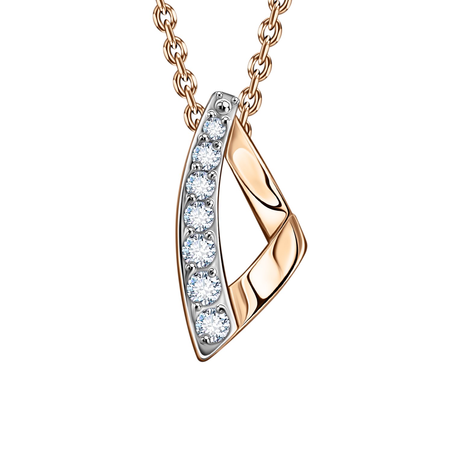 Золотая подвеска с бриллиантами