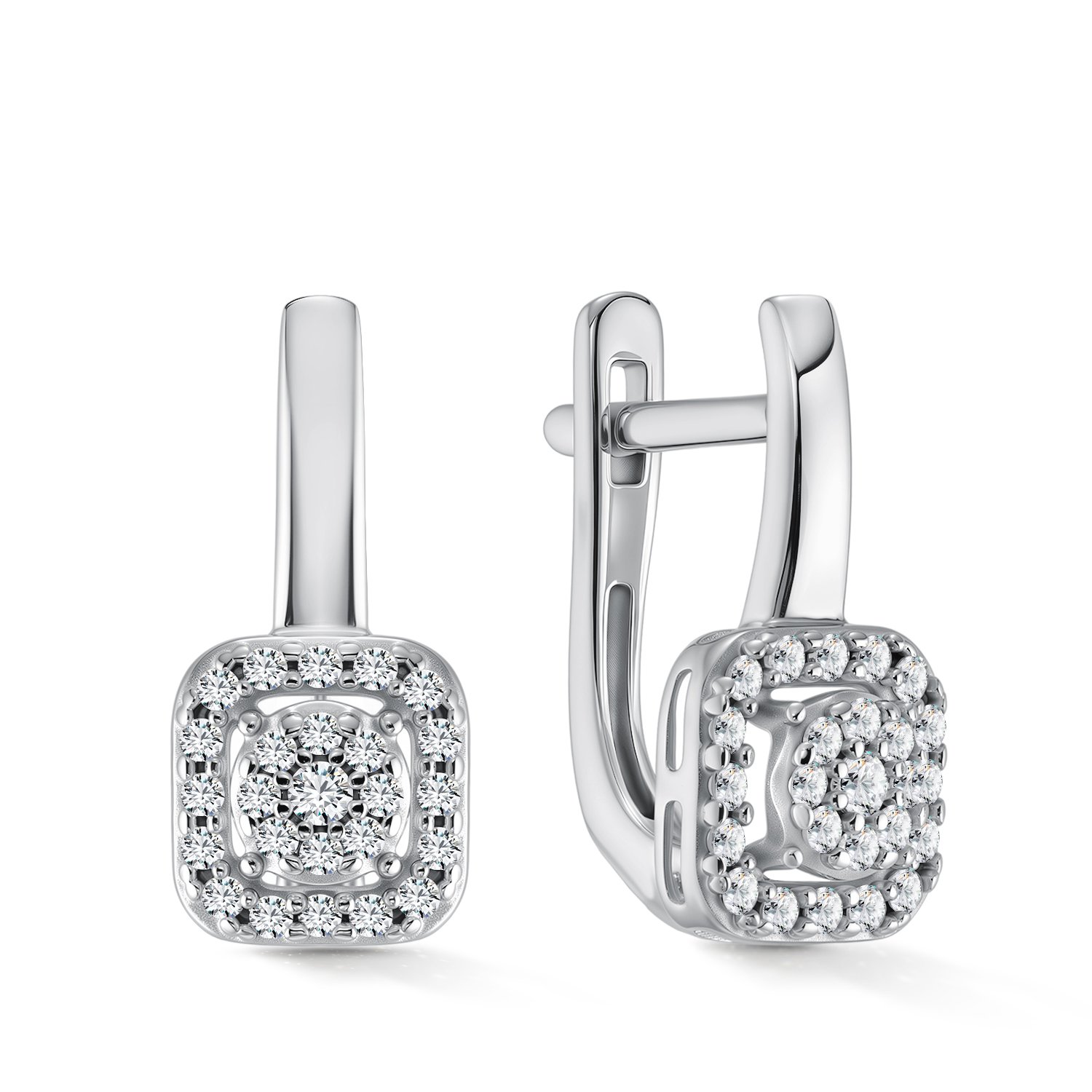 Фото «Золотые серьги с бриллиантами»