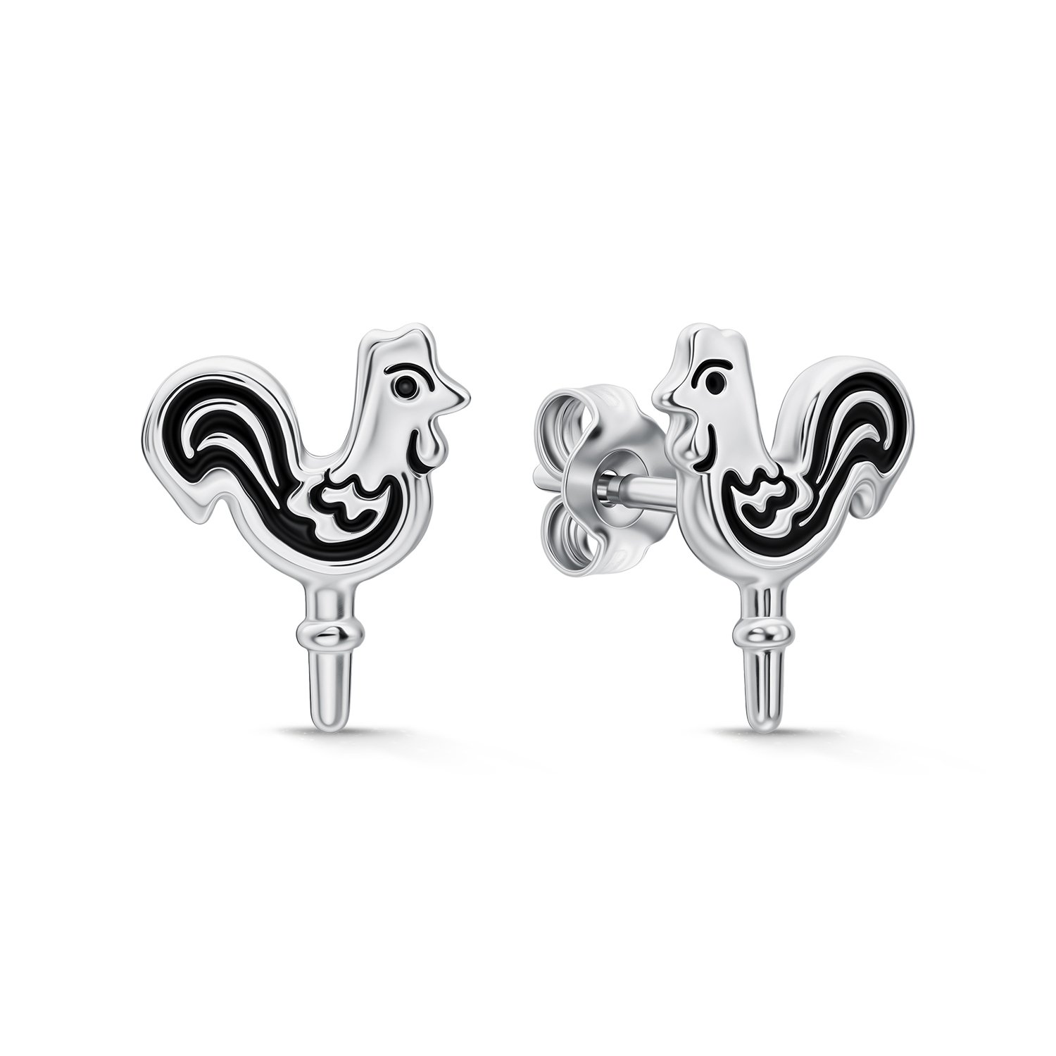 Фото «Серебряные серьги с лаком»