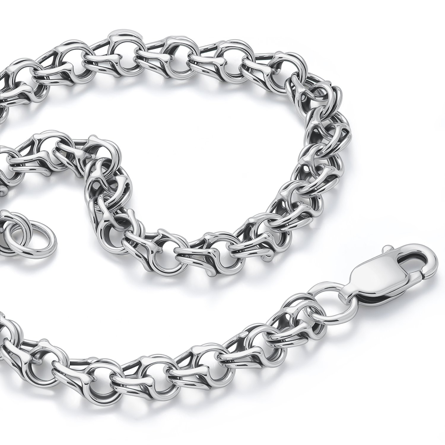 Серебряный браслет полновесный