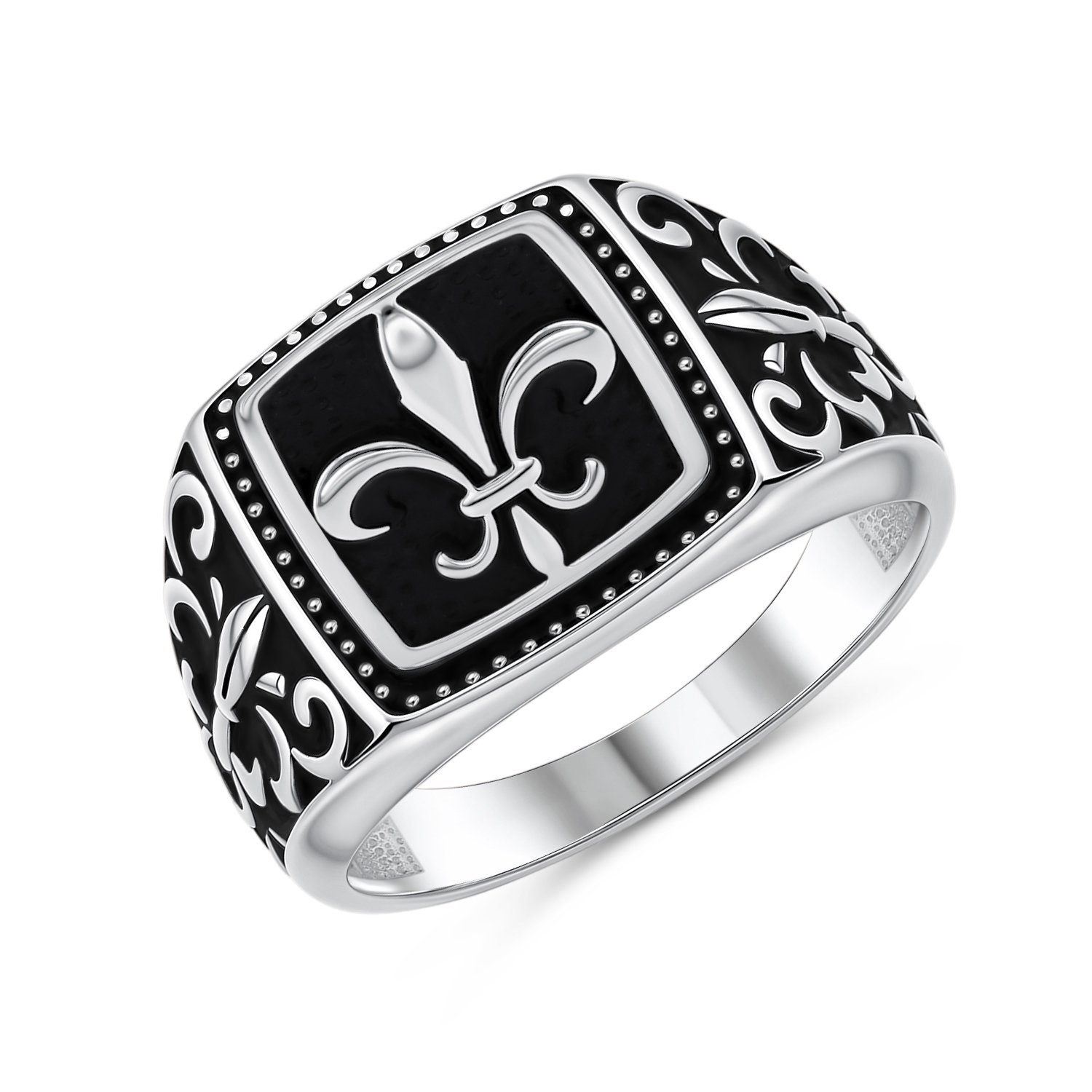 Фото «Серебряная печатка с лаком»