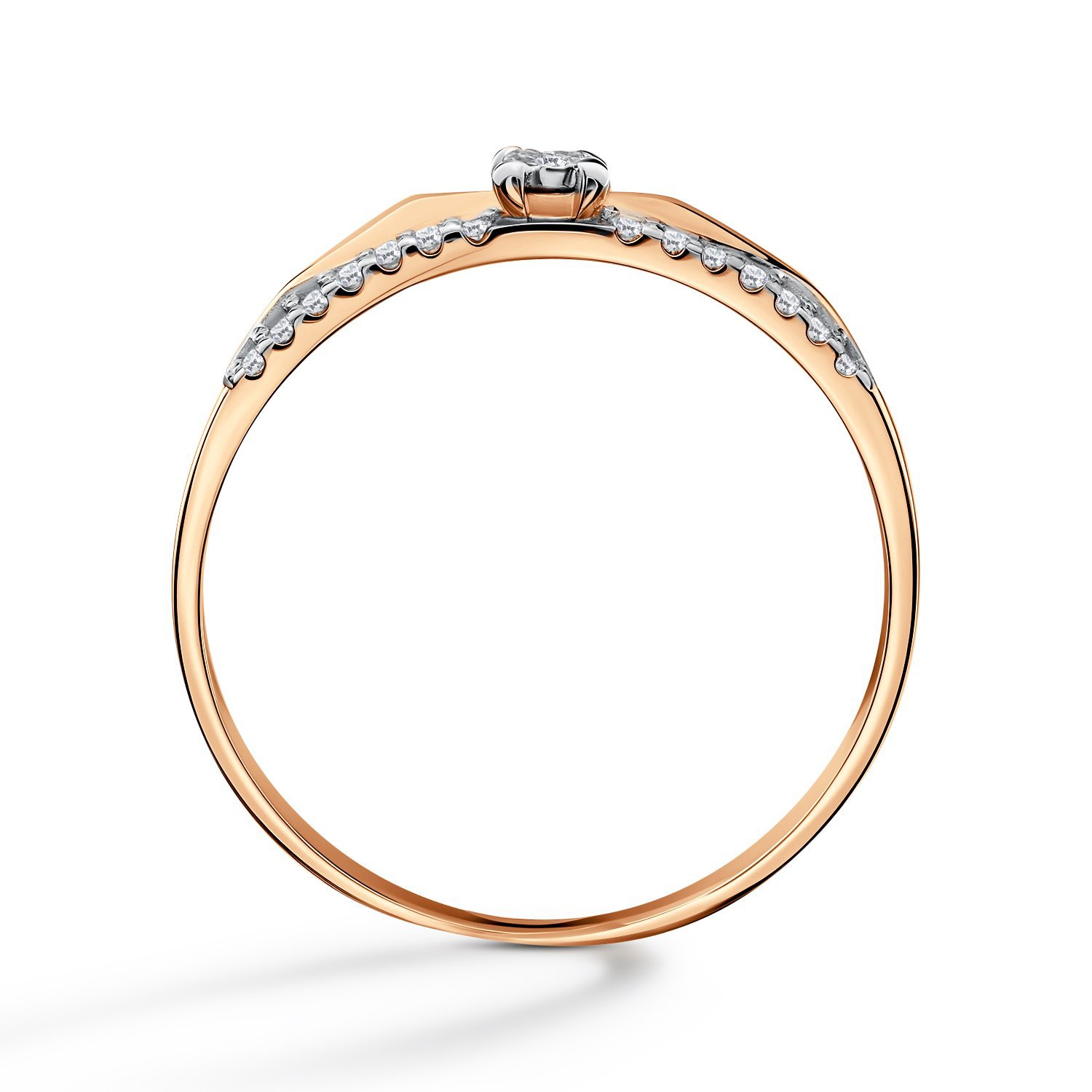 Золотое кольцо с бриллиантами