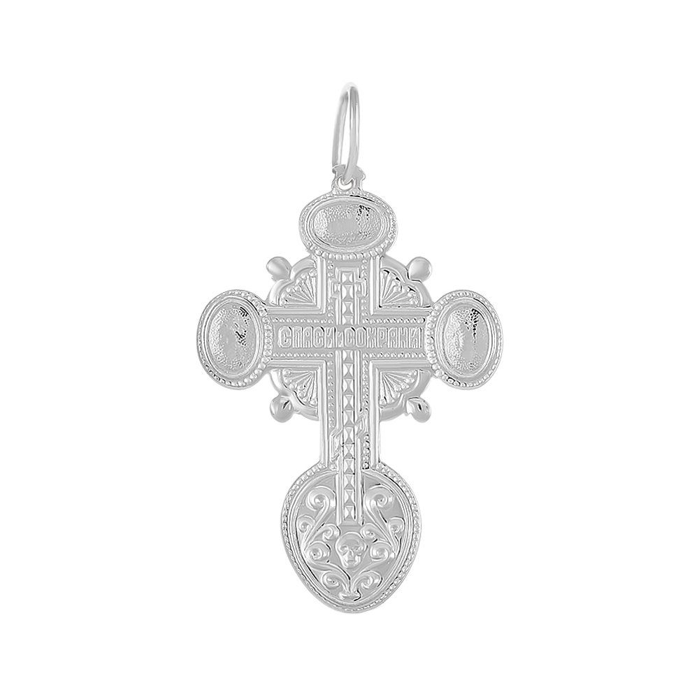 Серебряный православный крест
