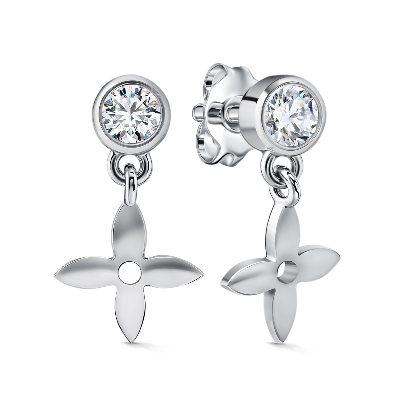 Фото «Серебряные серьги с фианитами»