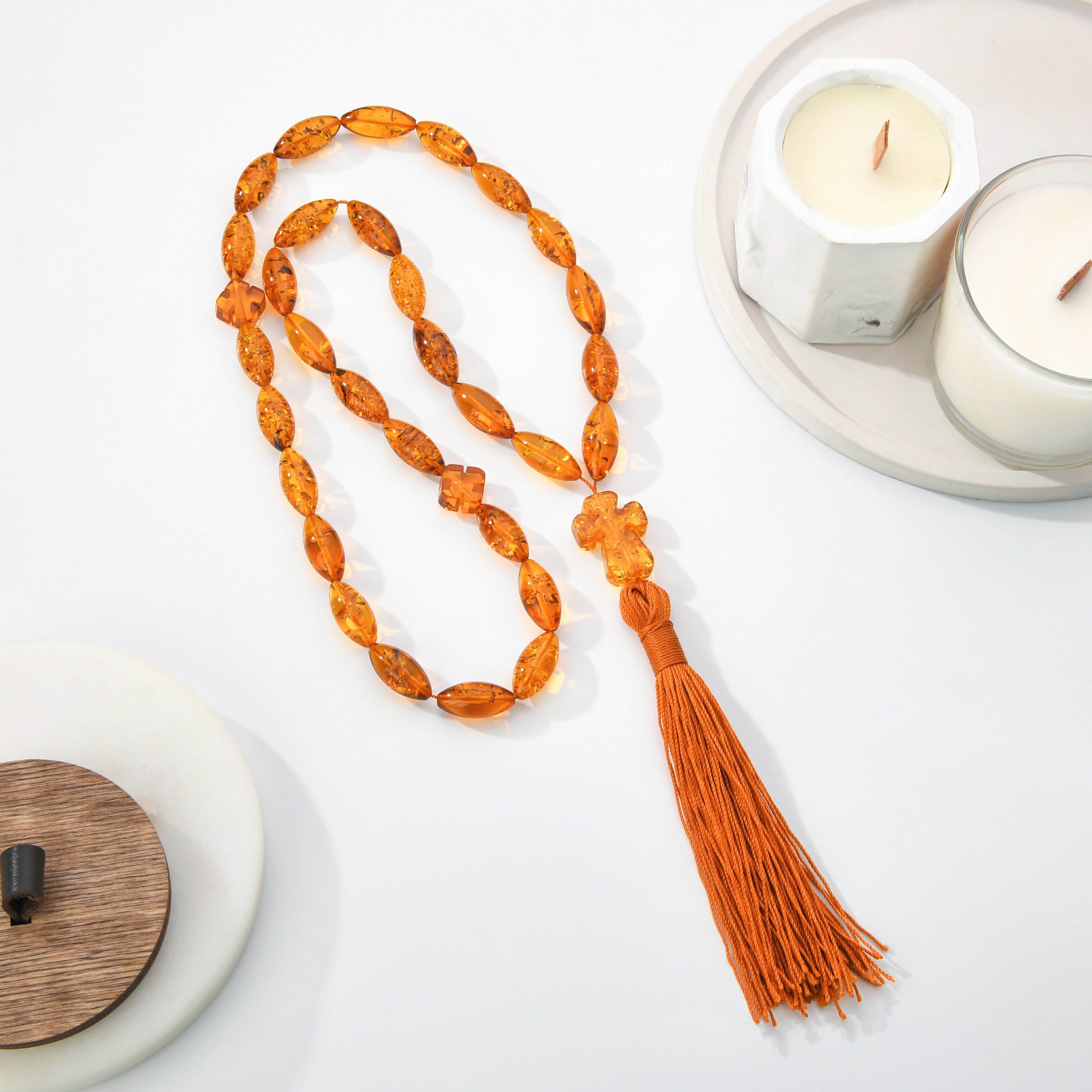 Православные четки из янтаря