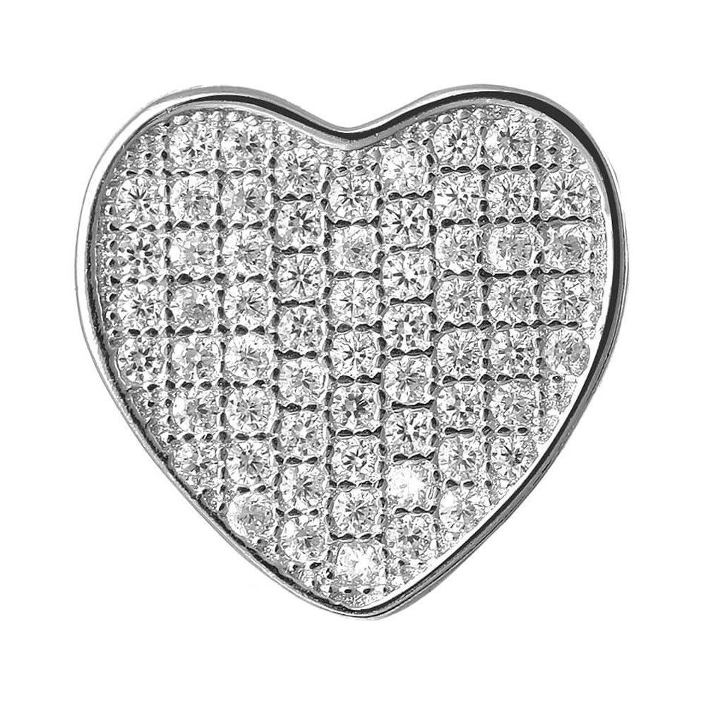 Подвеска из серебра с фианитами