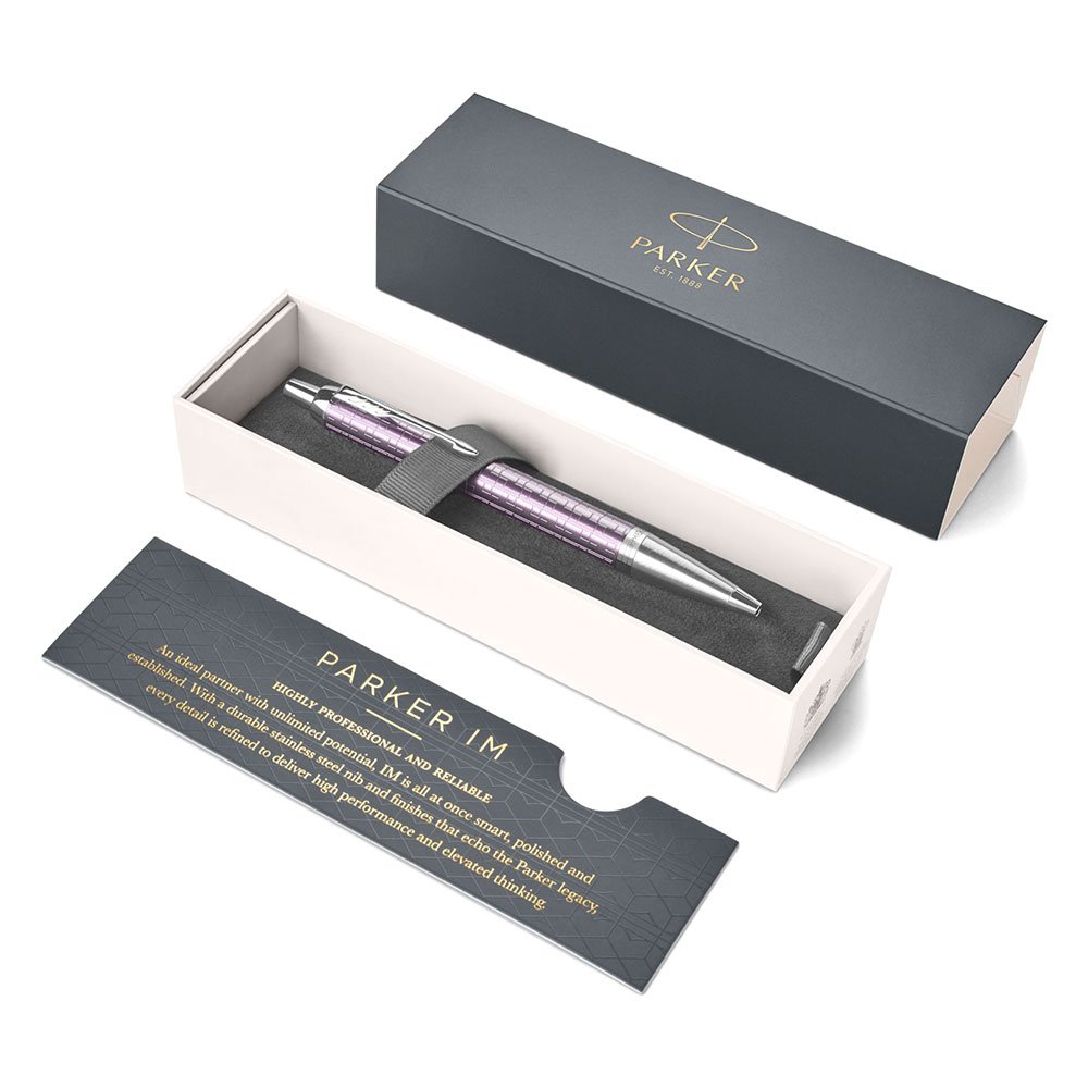 Шариковая ручка Parker IM Premium DK Violet CT с синим стержнем
