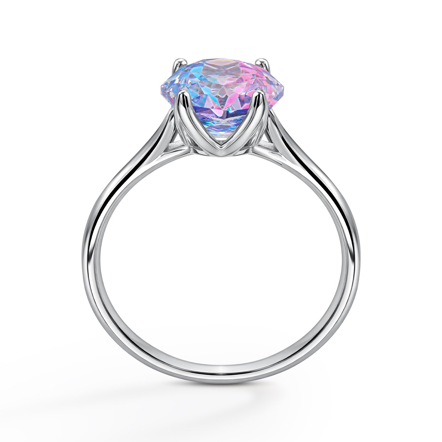 Серебряное кольцо с фианитом