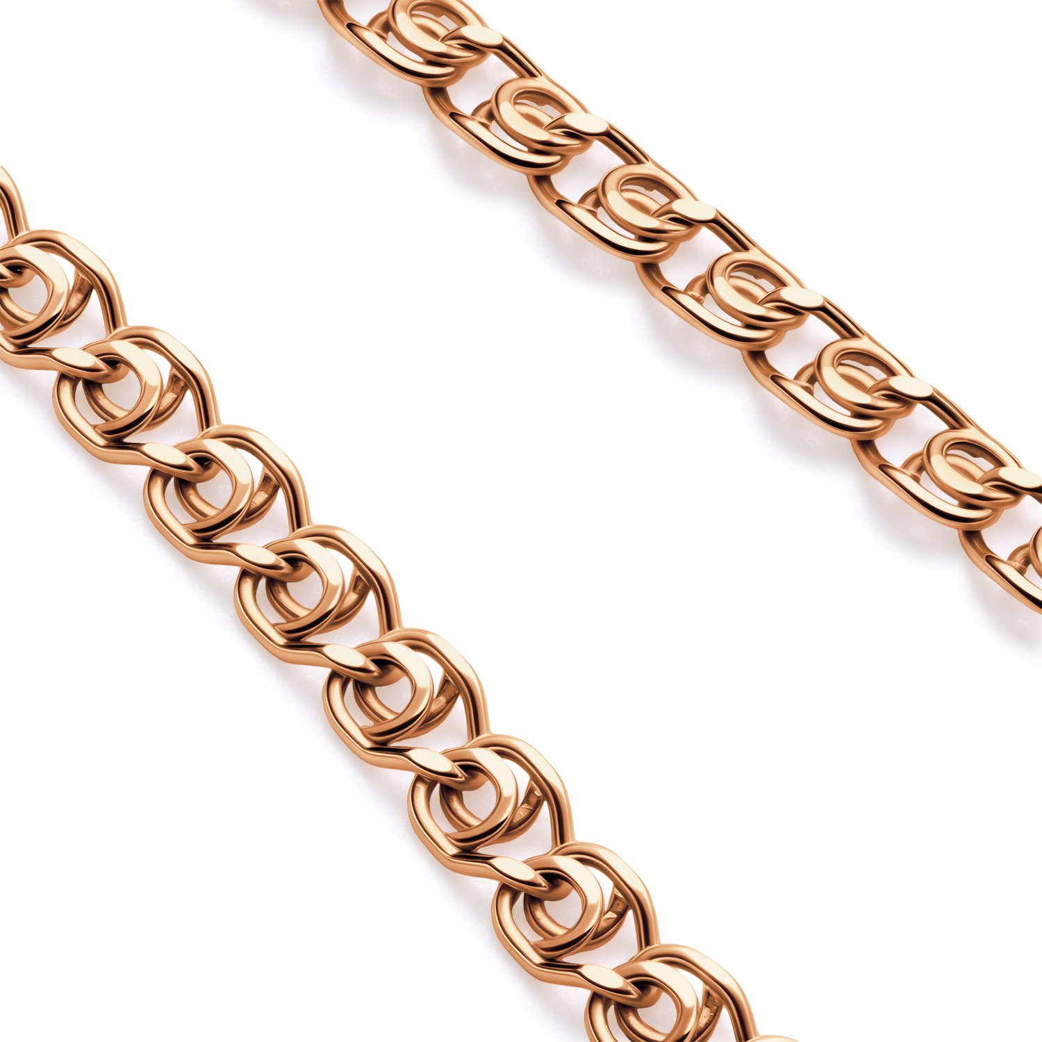 Золотой браслет облегченный