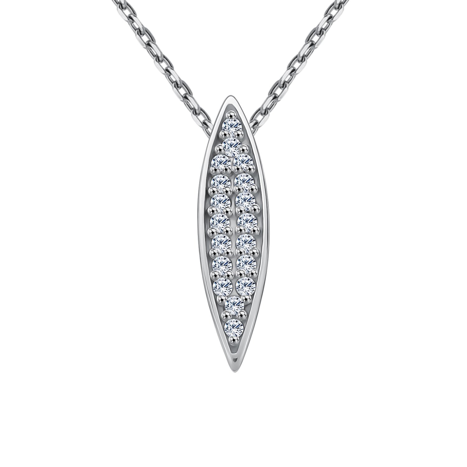 Золотая подвеска с фианитами