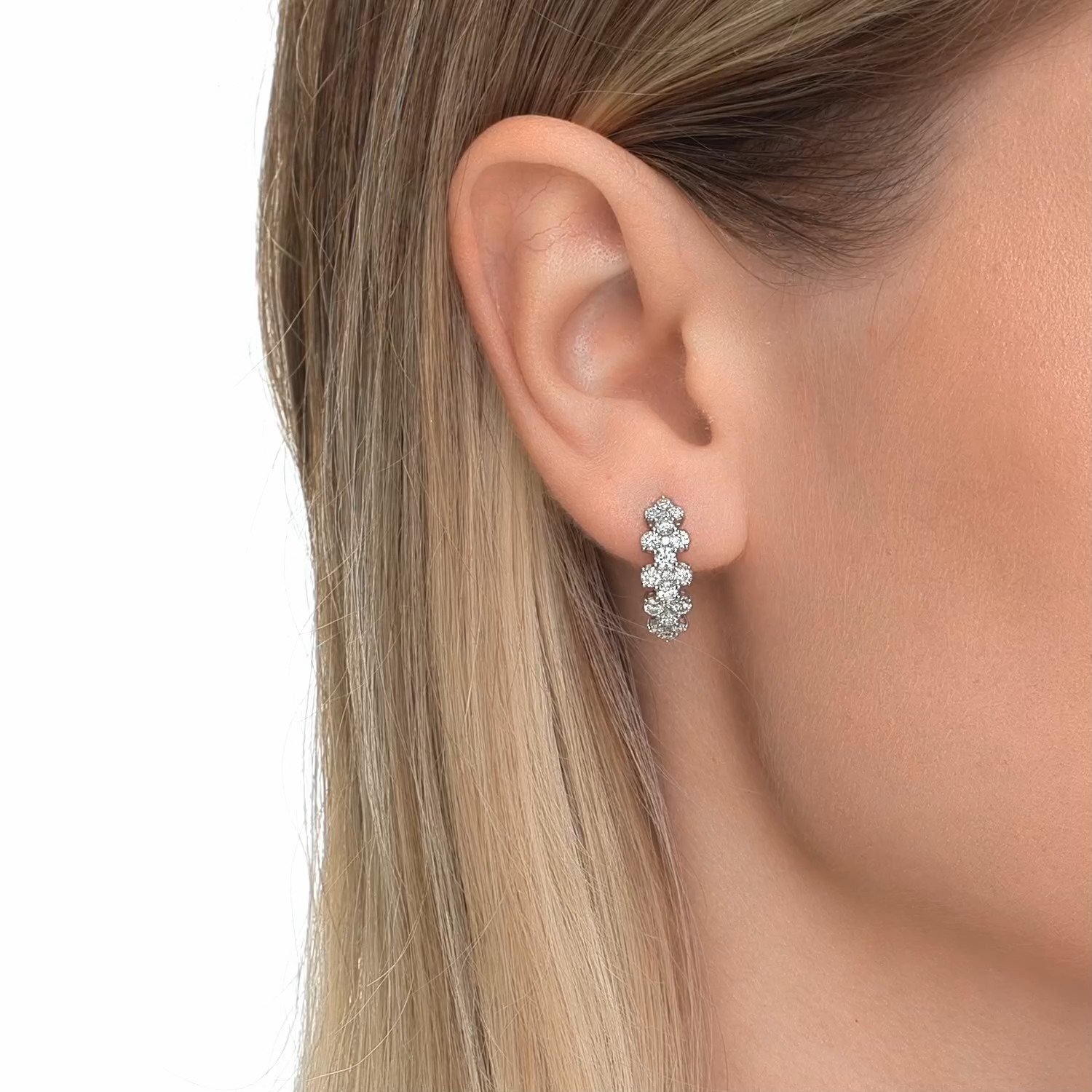 Золотые серьги SMART DIAMONDS 1,91 карата