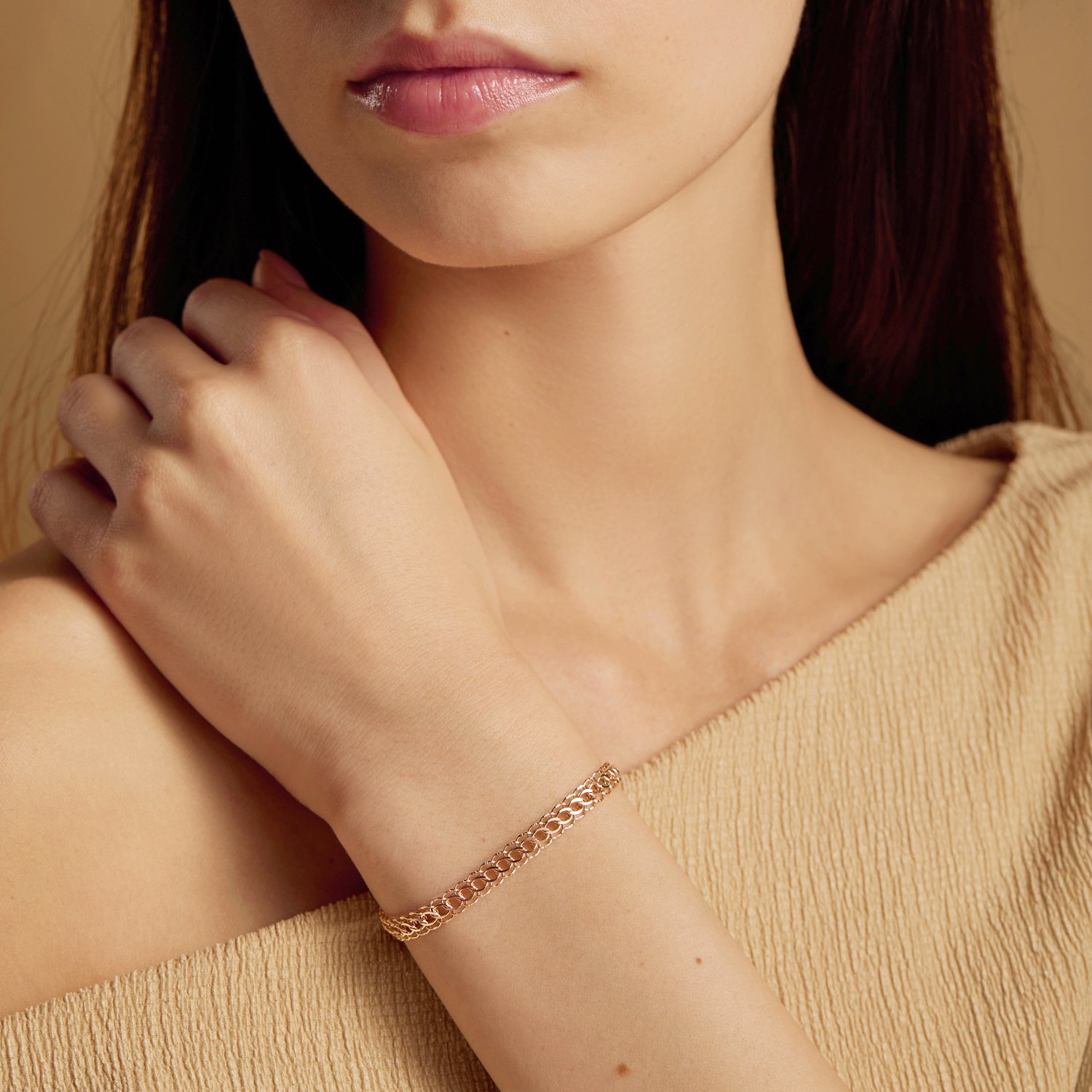 Золотой браслет полновесный