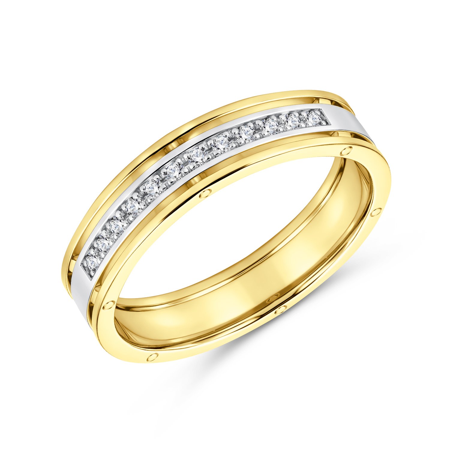 Фото «Золотое обручальное кольцо с бриллиантами»