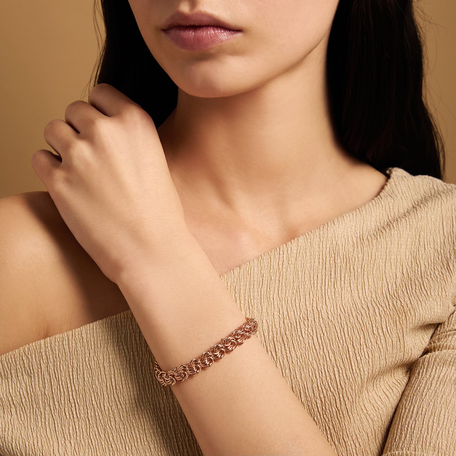 Золотой браслет ручной работы полновесный