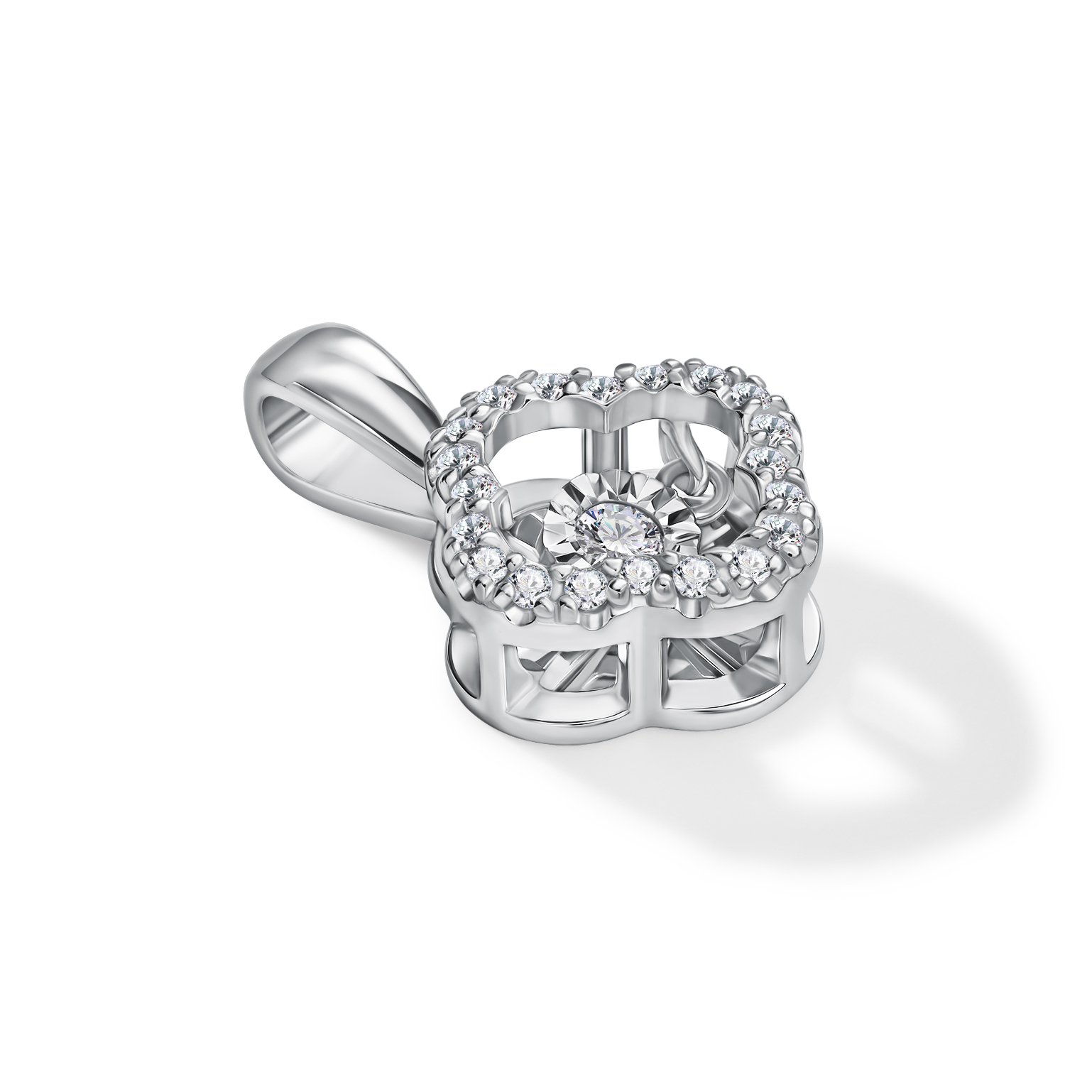 Золотая подвеска с бриллиантами