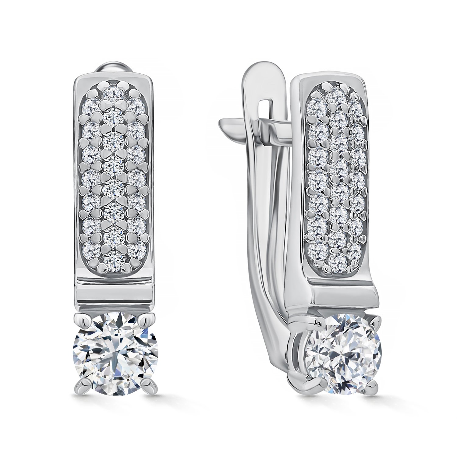 Фото «Серебряные серьги с фианитами»