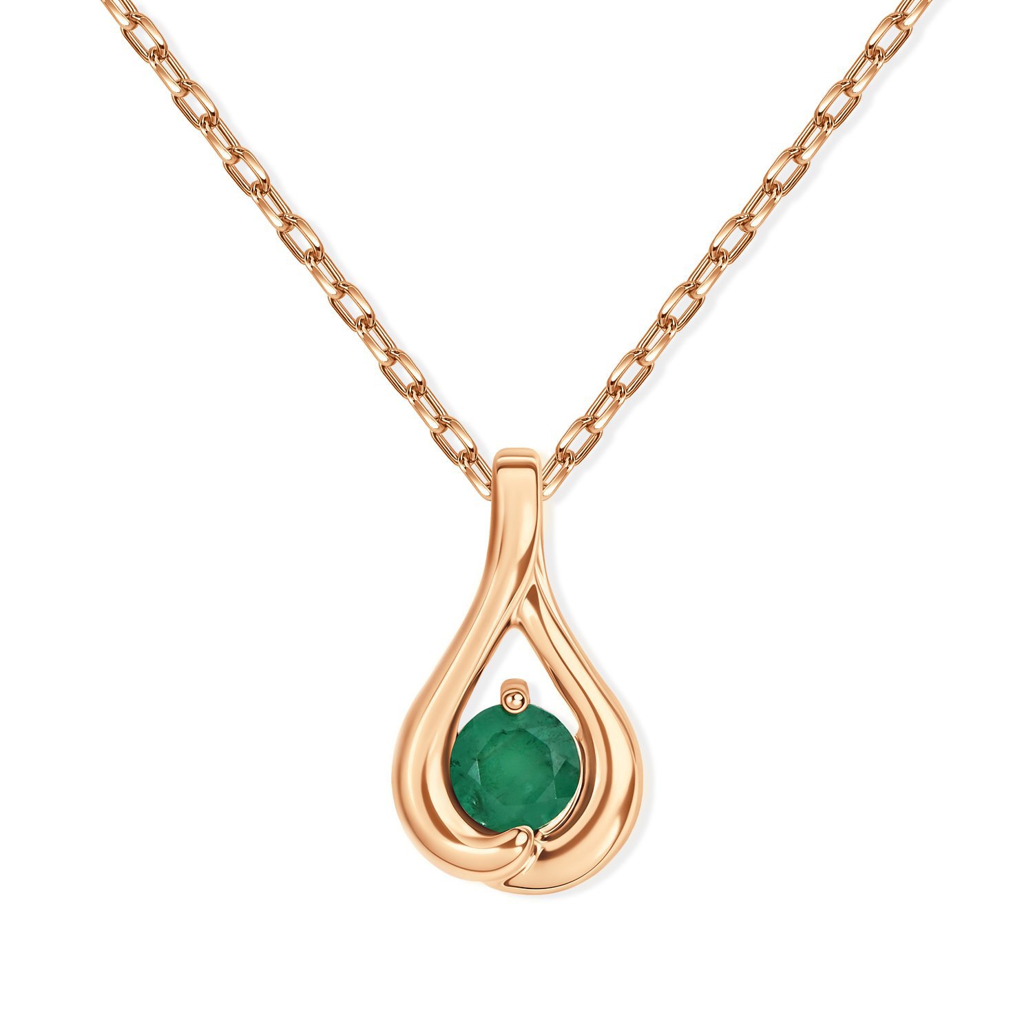 Фото «Золотая подвеска с изумрудом»