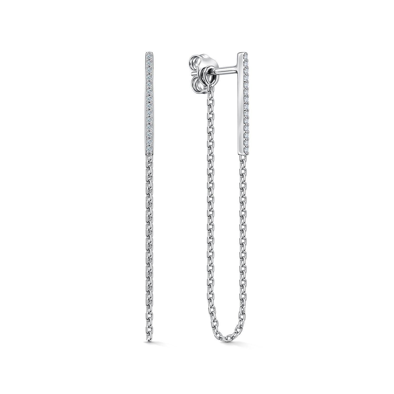 Фото «Серебряные серьги с фианитами»