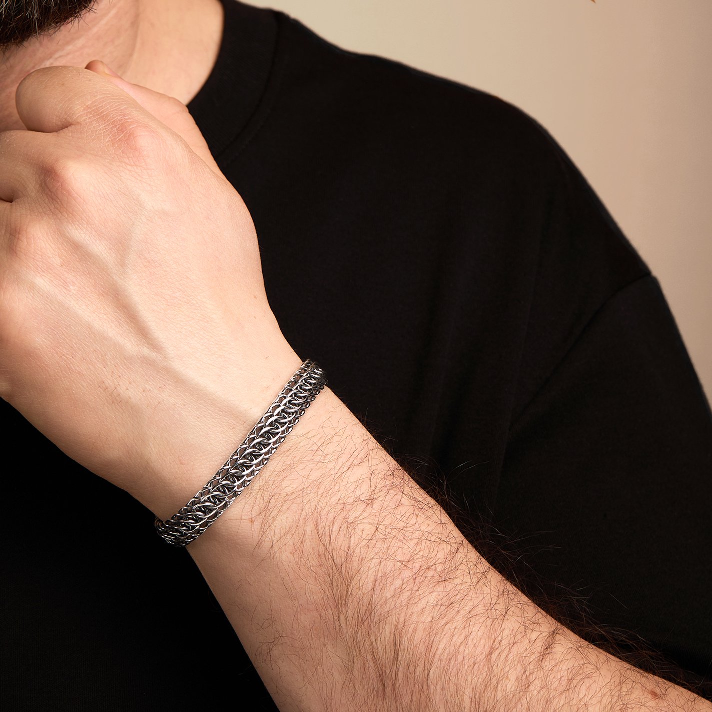 Серебряный браслет полновесный