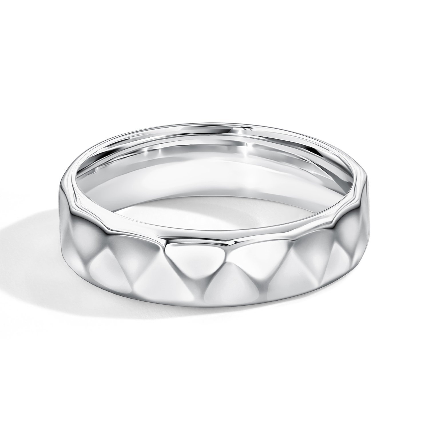 Серебряное обручальное кольцо Comfort fit
