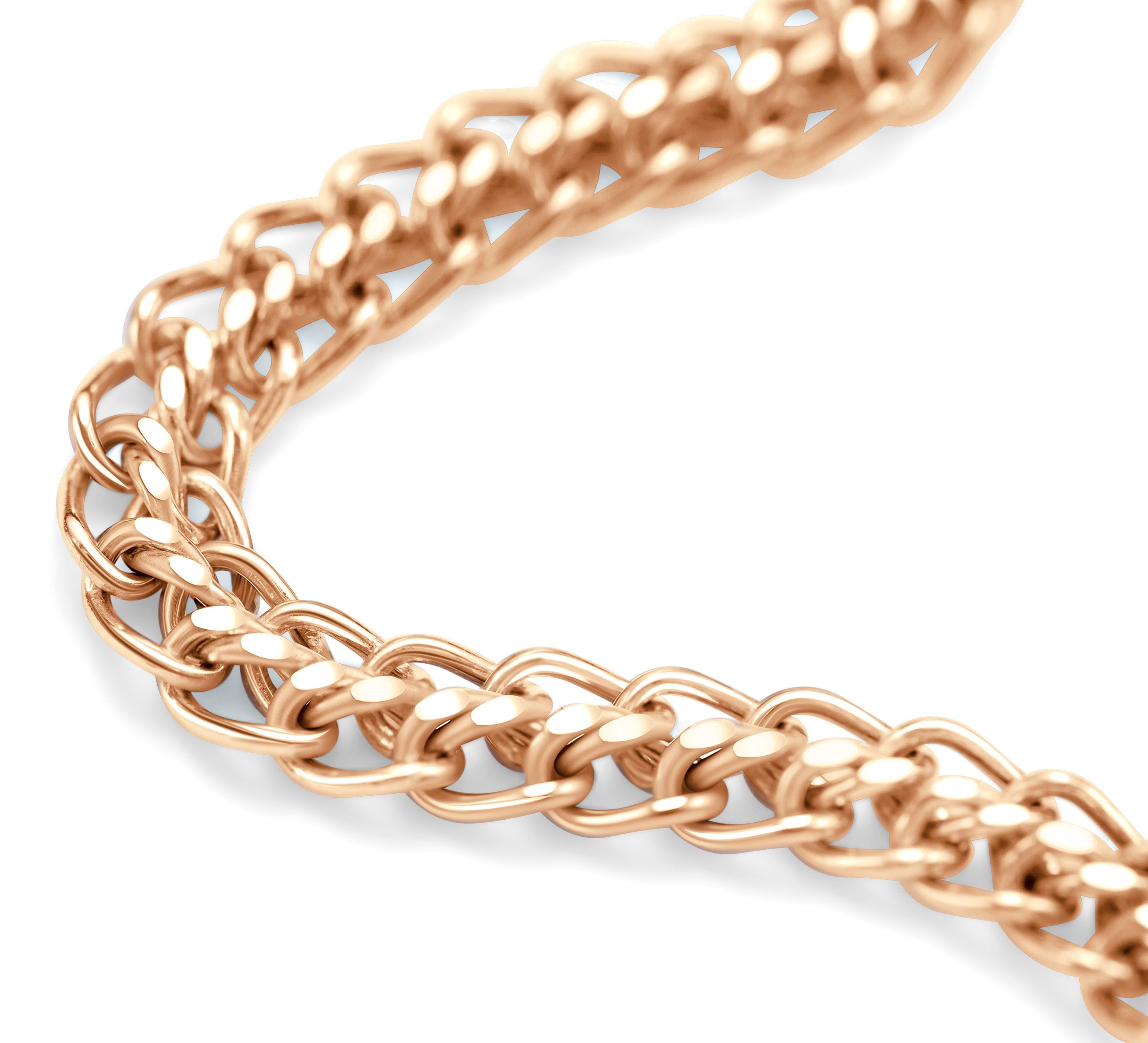 Золотой браслет облегченный