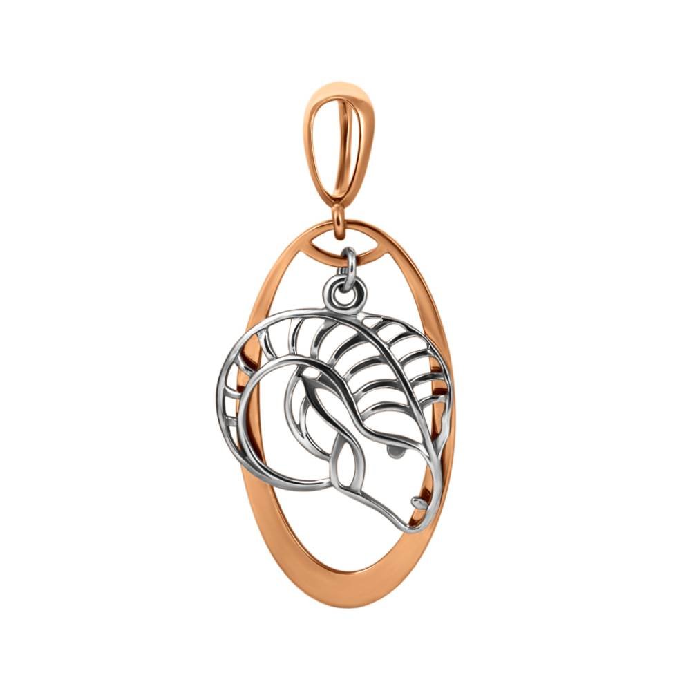 Золотая подвеска со знаком зодиака Козерог