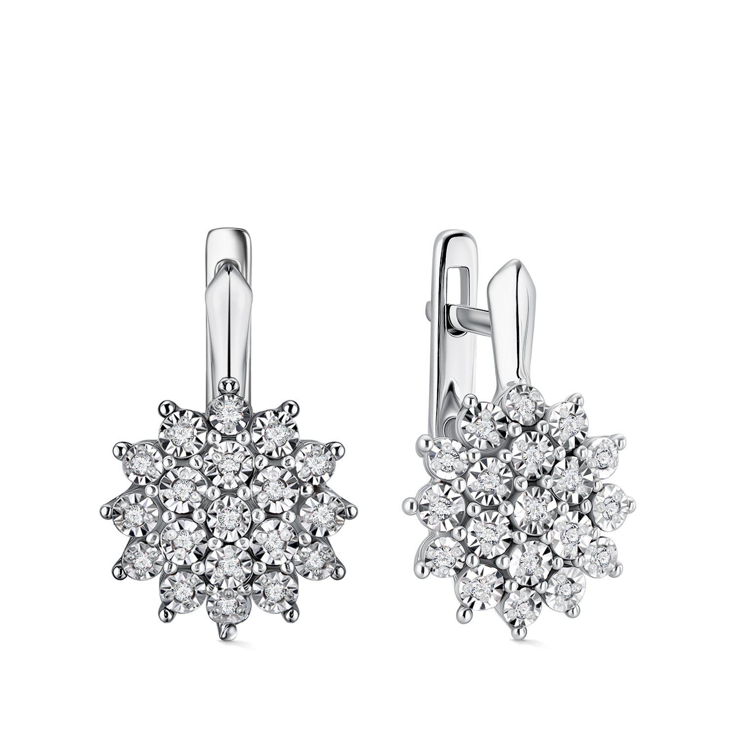 Фото «Золотые серьги с бриллиантами»