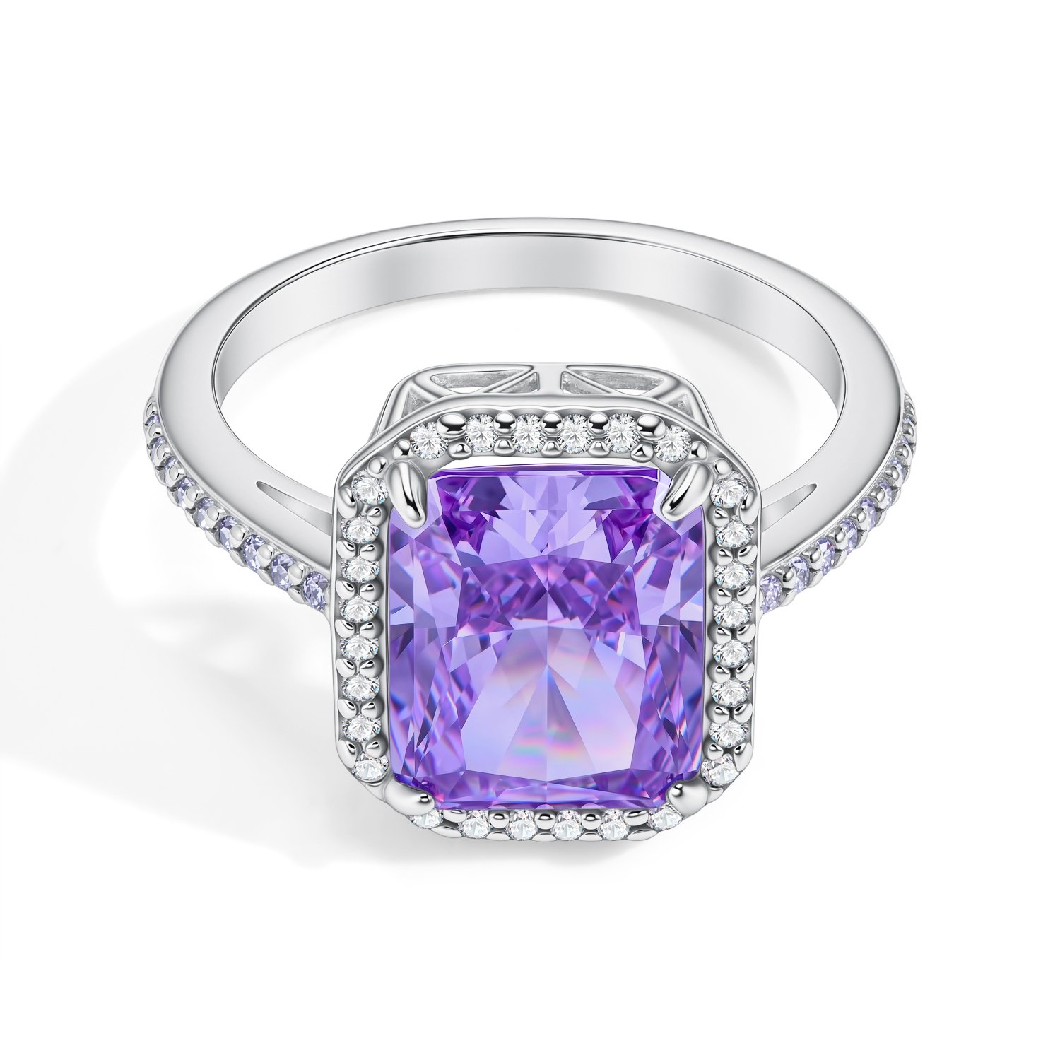 Серебряное кольцо с фианитами