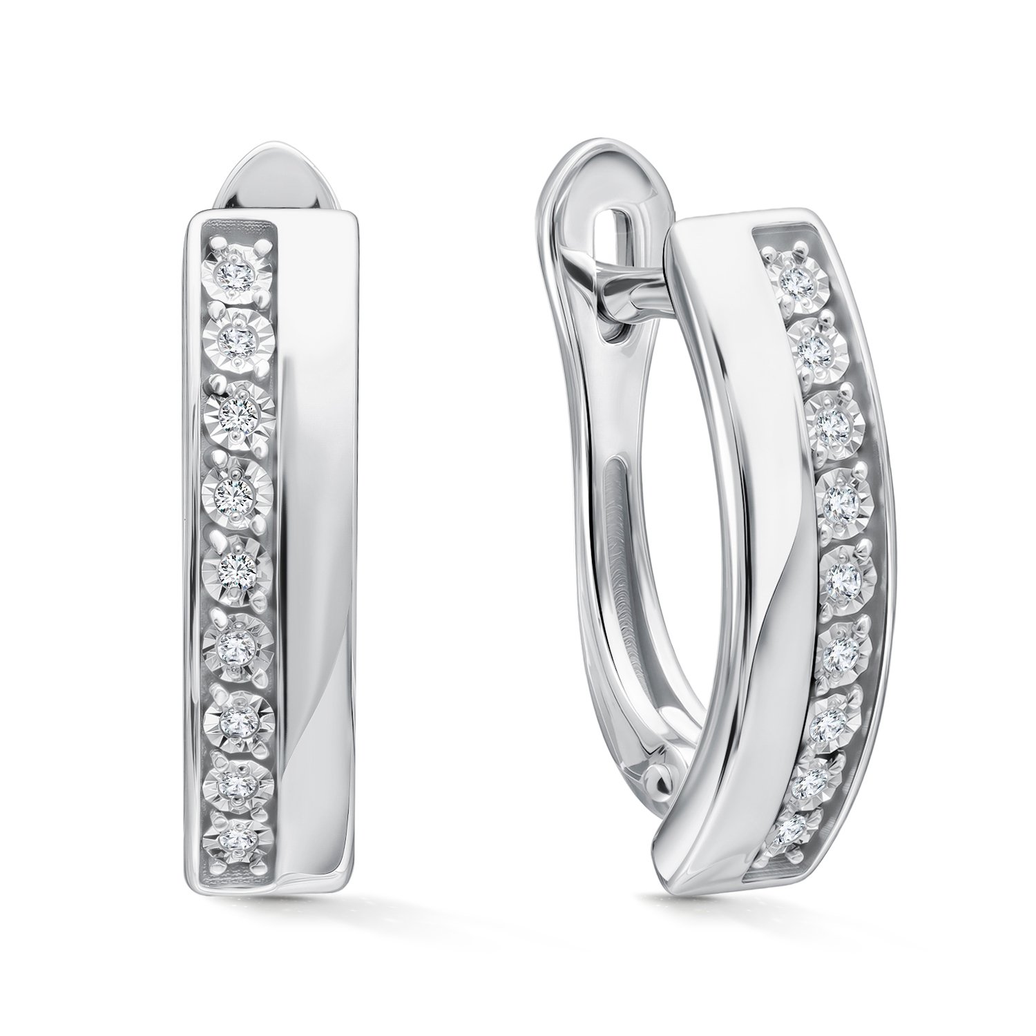 Фото «Золотые серьги с бриллиантами»