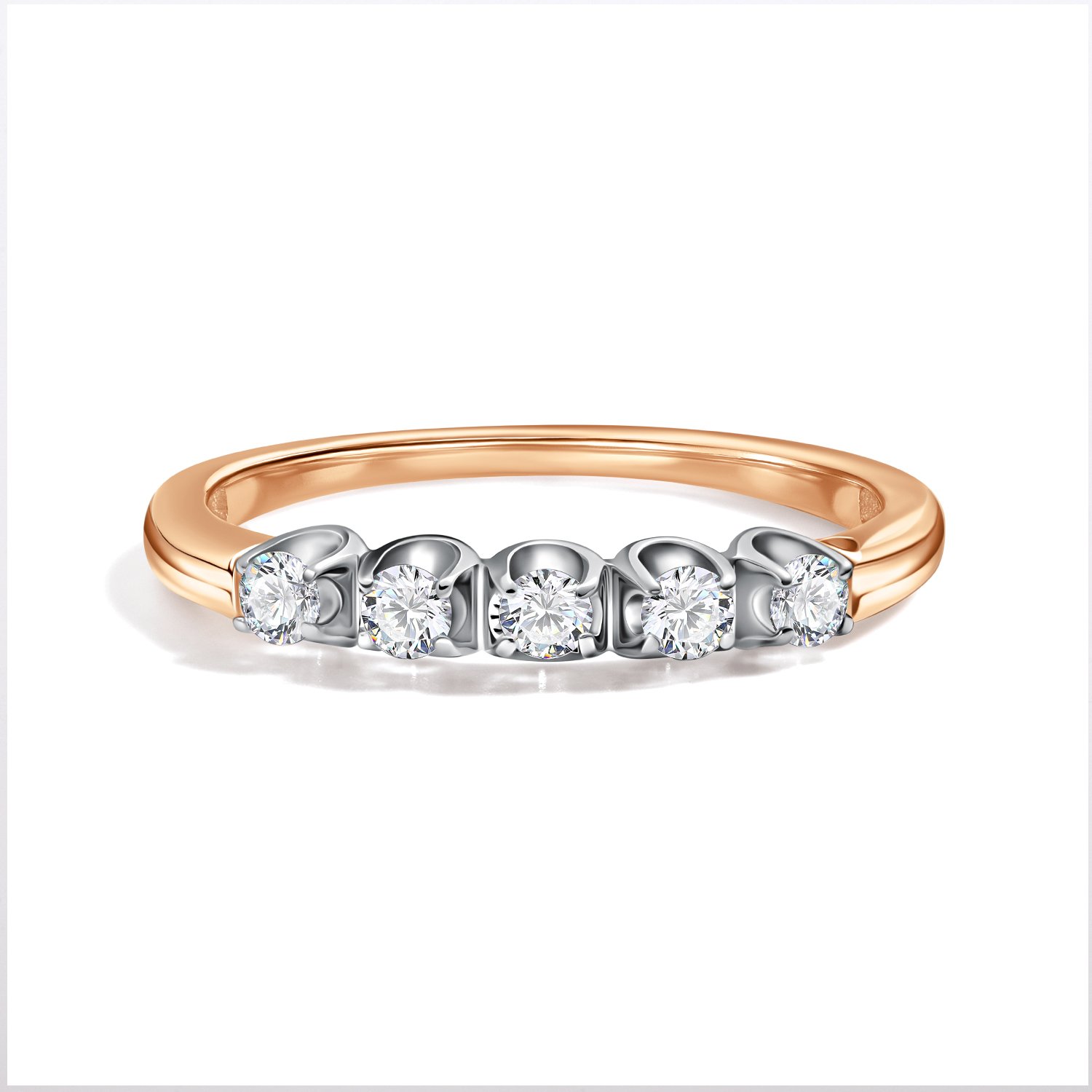 Золотое кольцо с бриллиантами