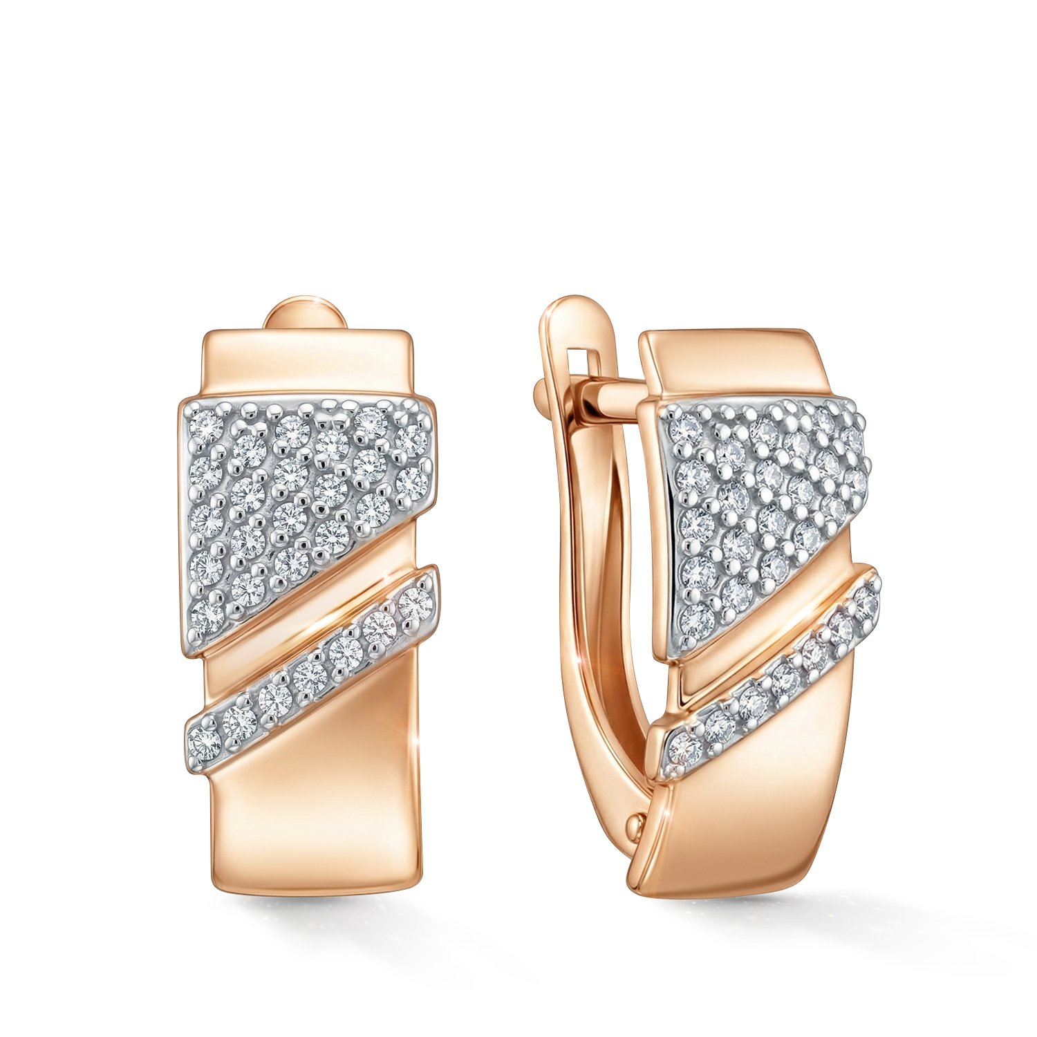 Фото «Золотые серьги с фианитами»