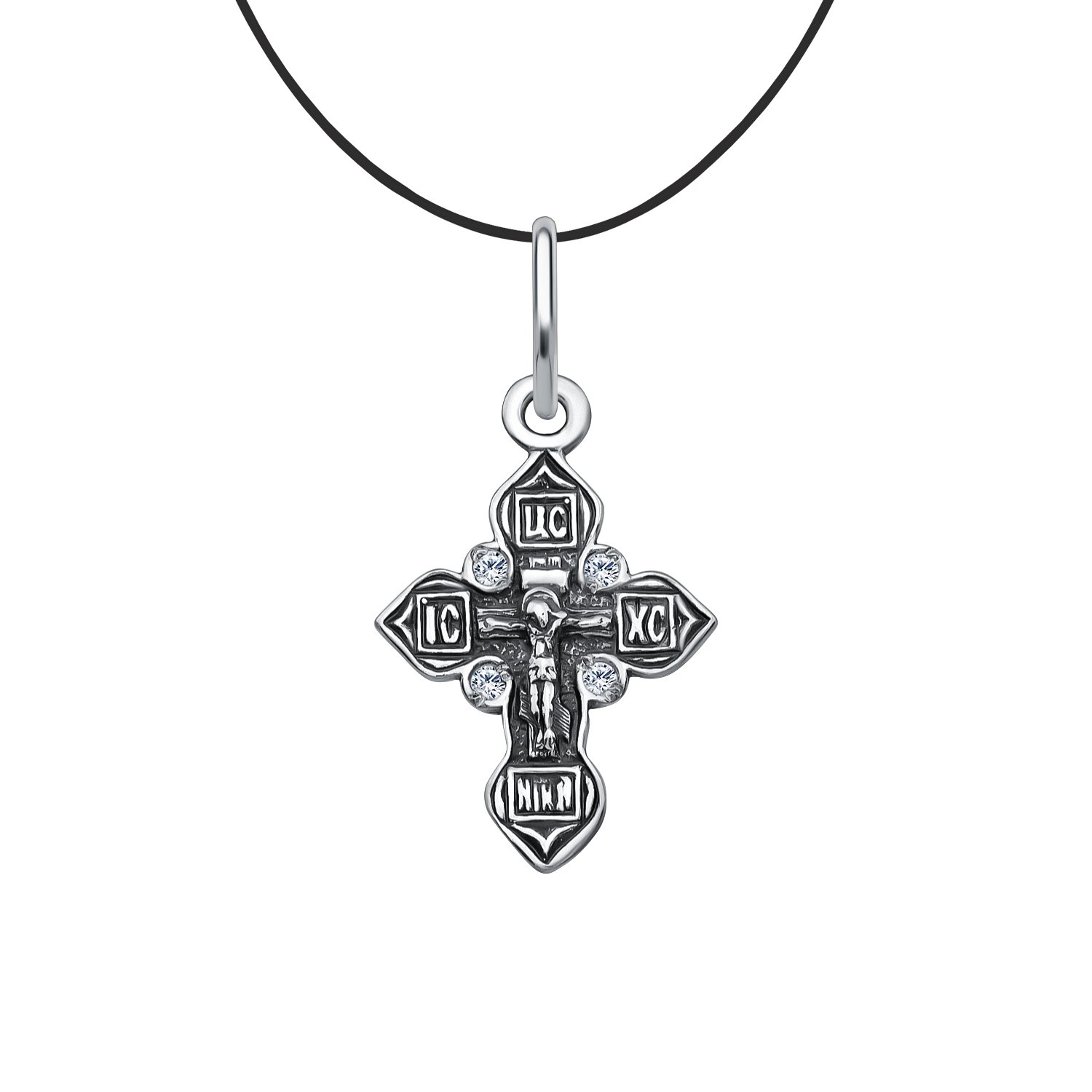 Фото «Серебряный крест с фианитами»