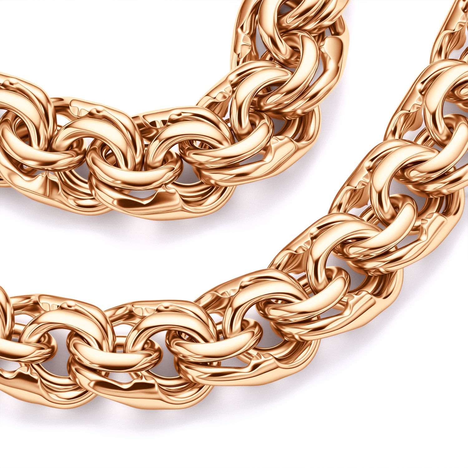 Золотая цепь ручной работы полновесная