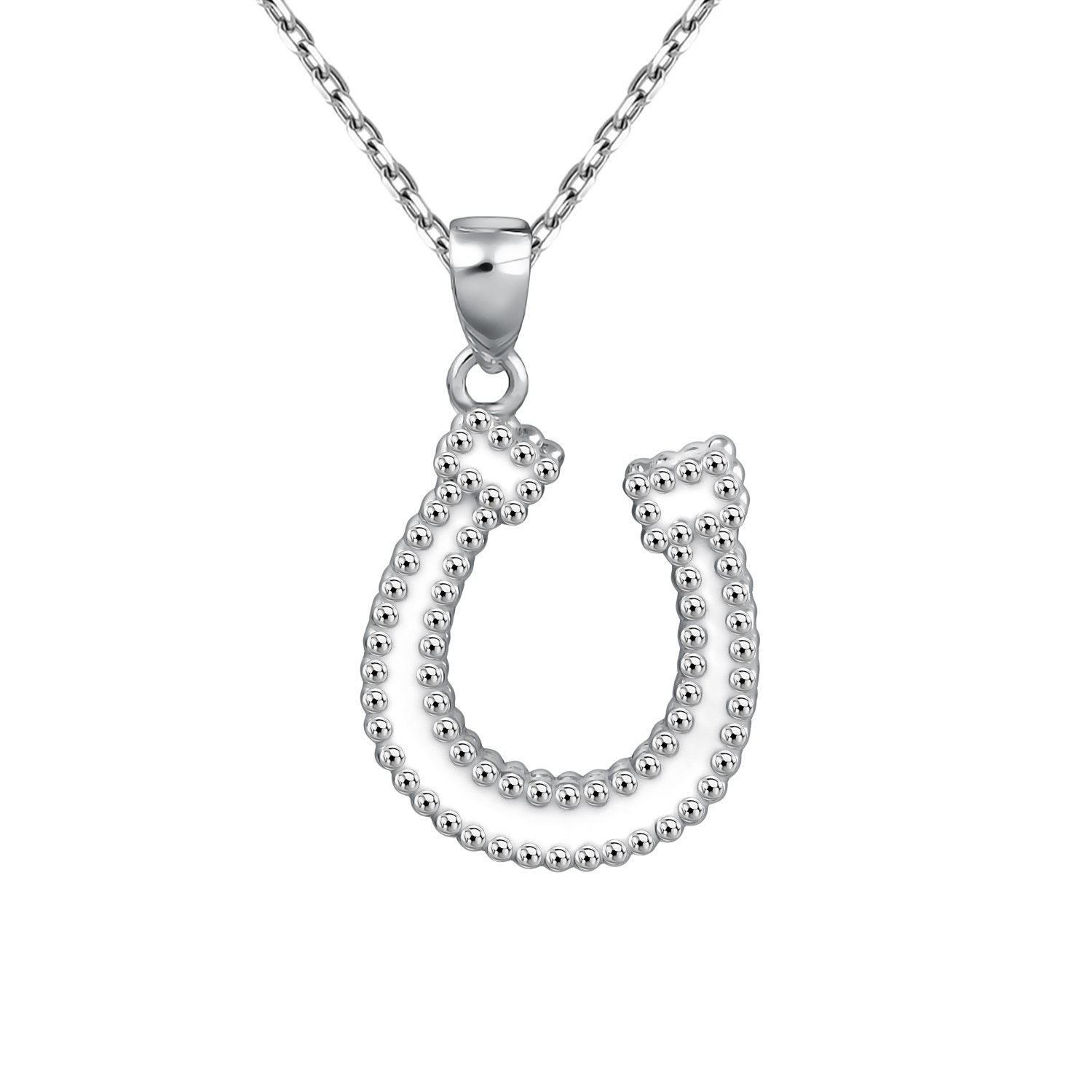 Подвеска Подкова с эмалью