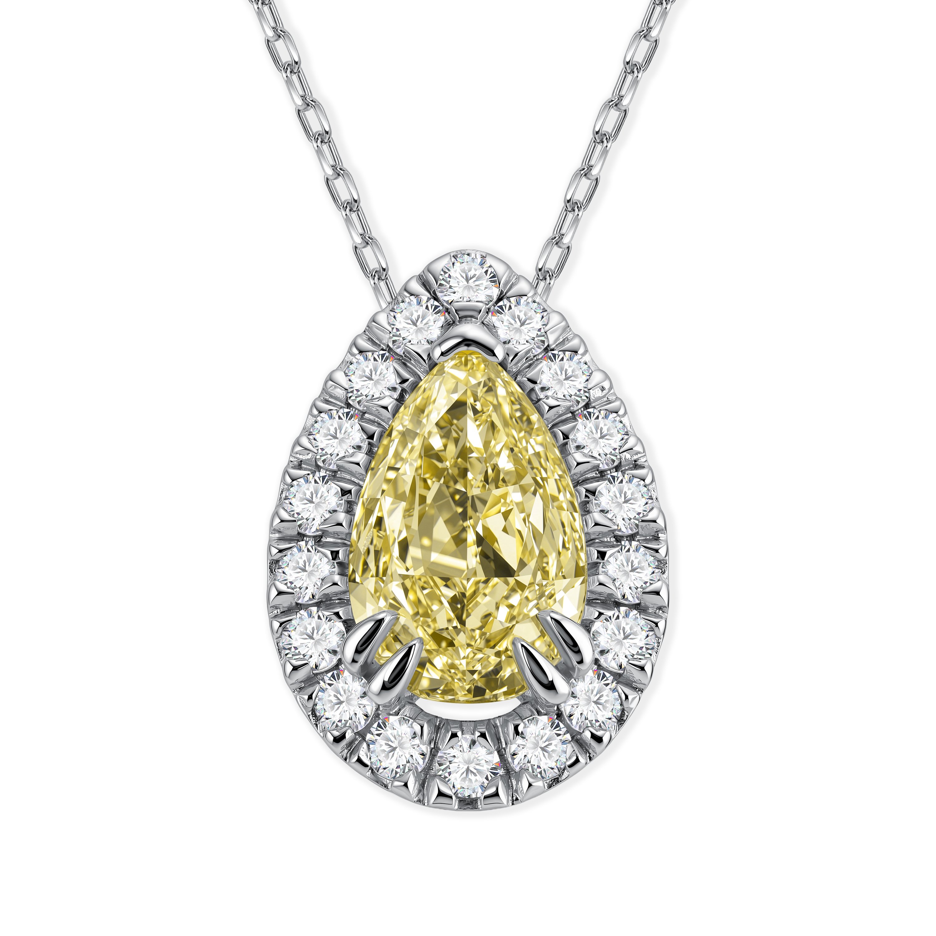 Фото «Золотая подвеска с бриллиантами выращенными»